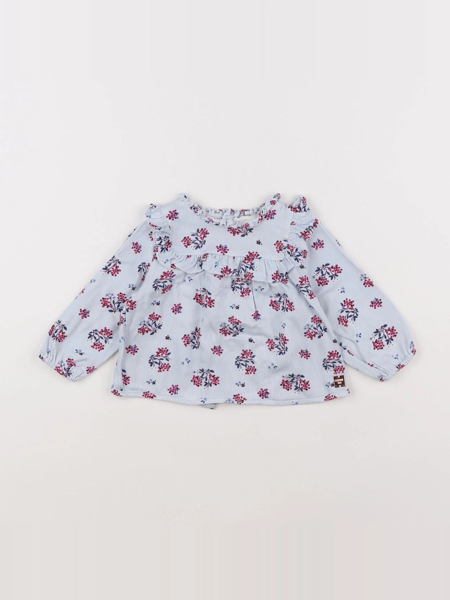 Carrément Beau - blouse bleu - 12 mois