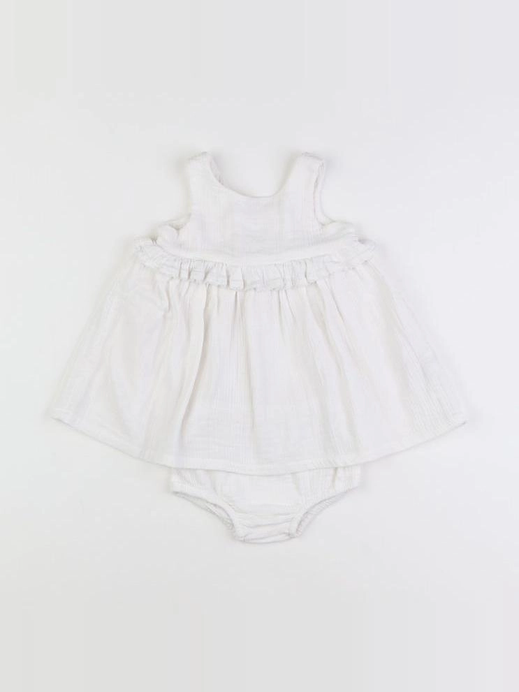 Boutchou - robe blanc - 3 mois