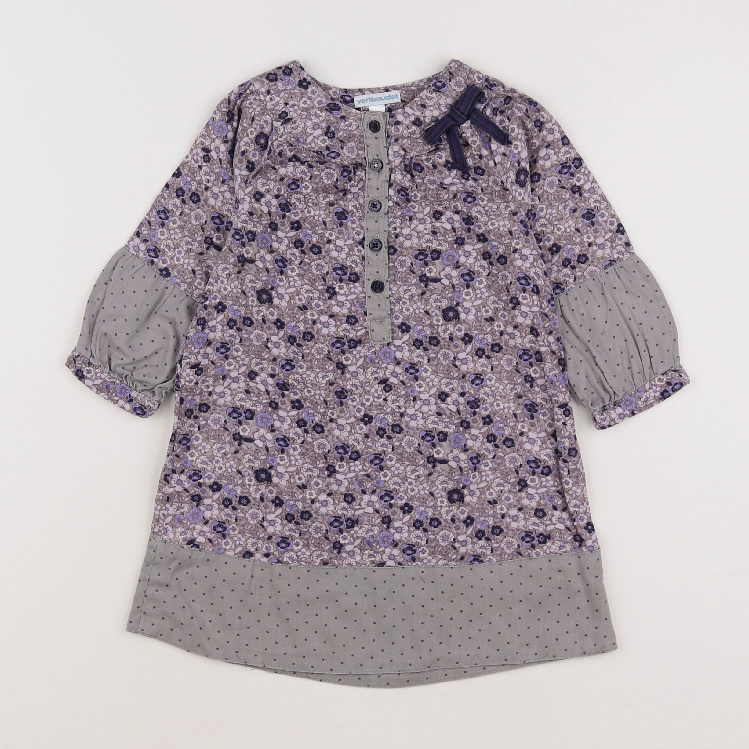 Vertbaudet - robe violet - 2 ans