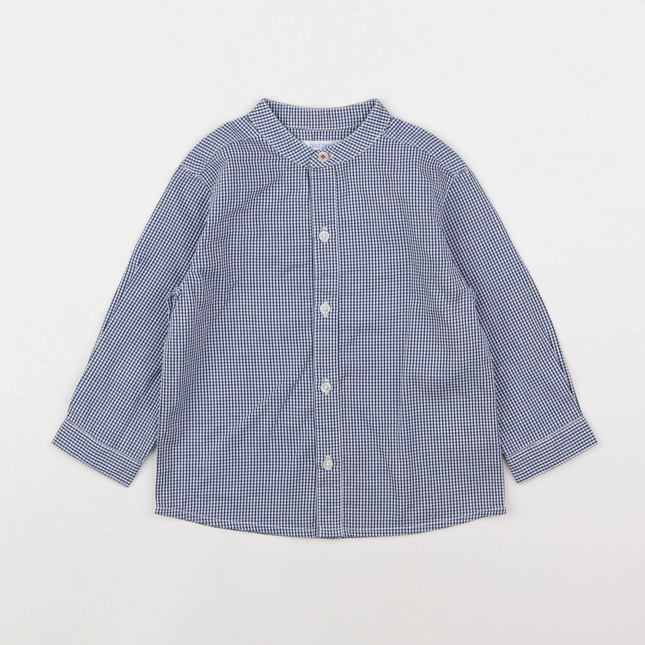 Boutchou - chemise bleu - 12 mois