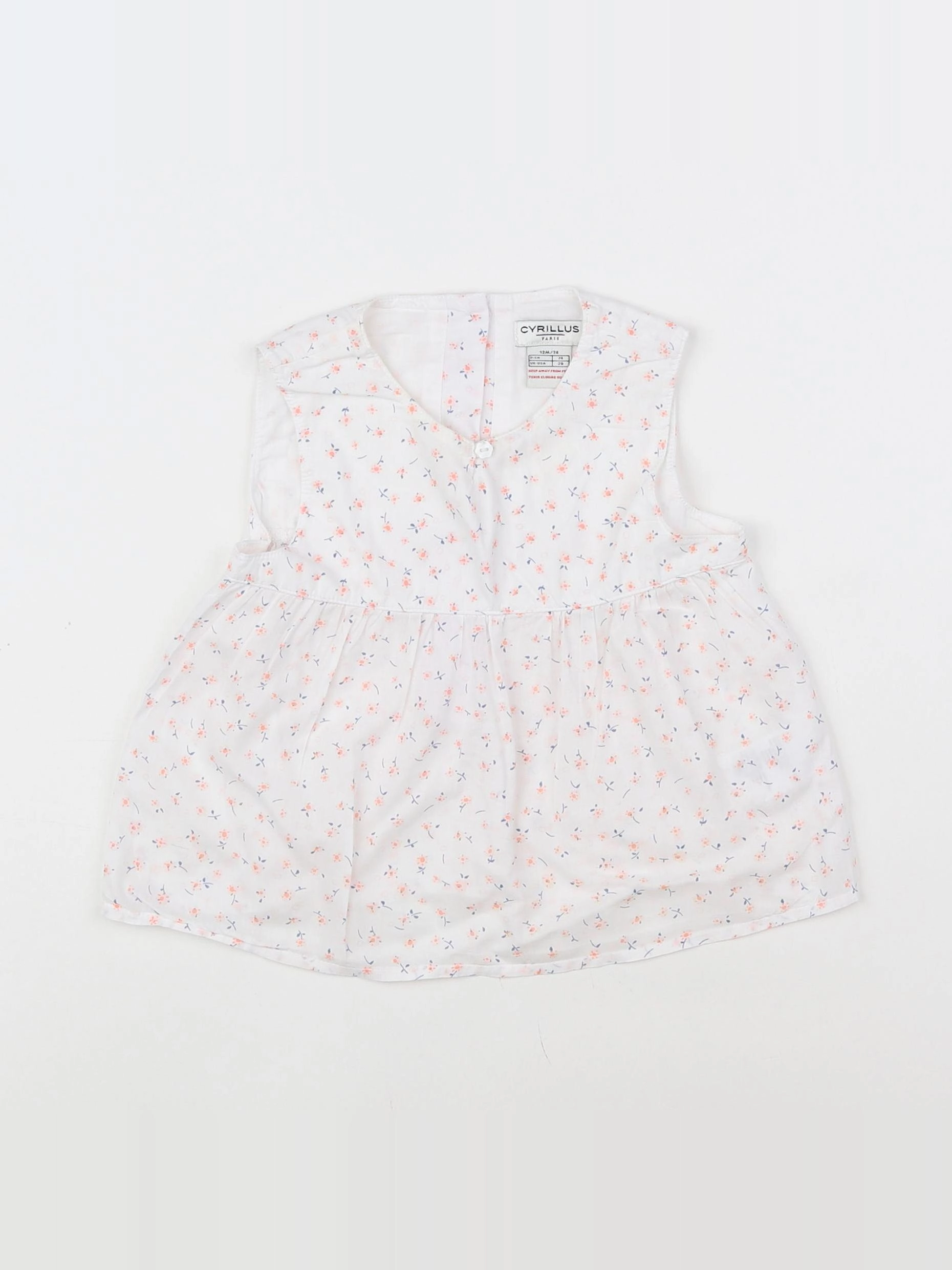 Cyrillus - robe blanc - 12 mois