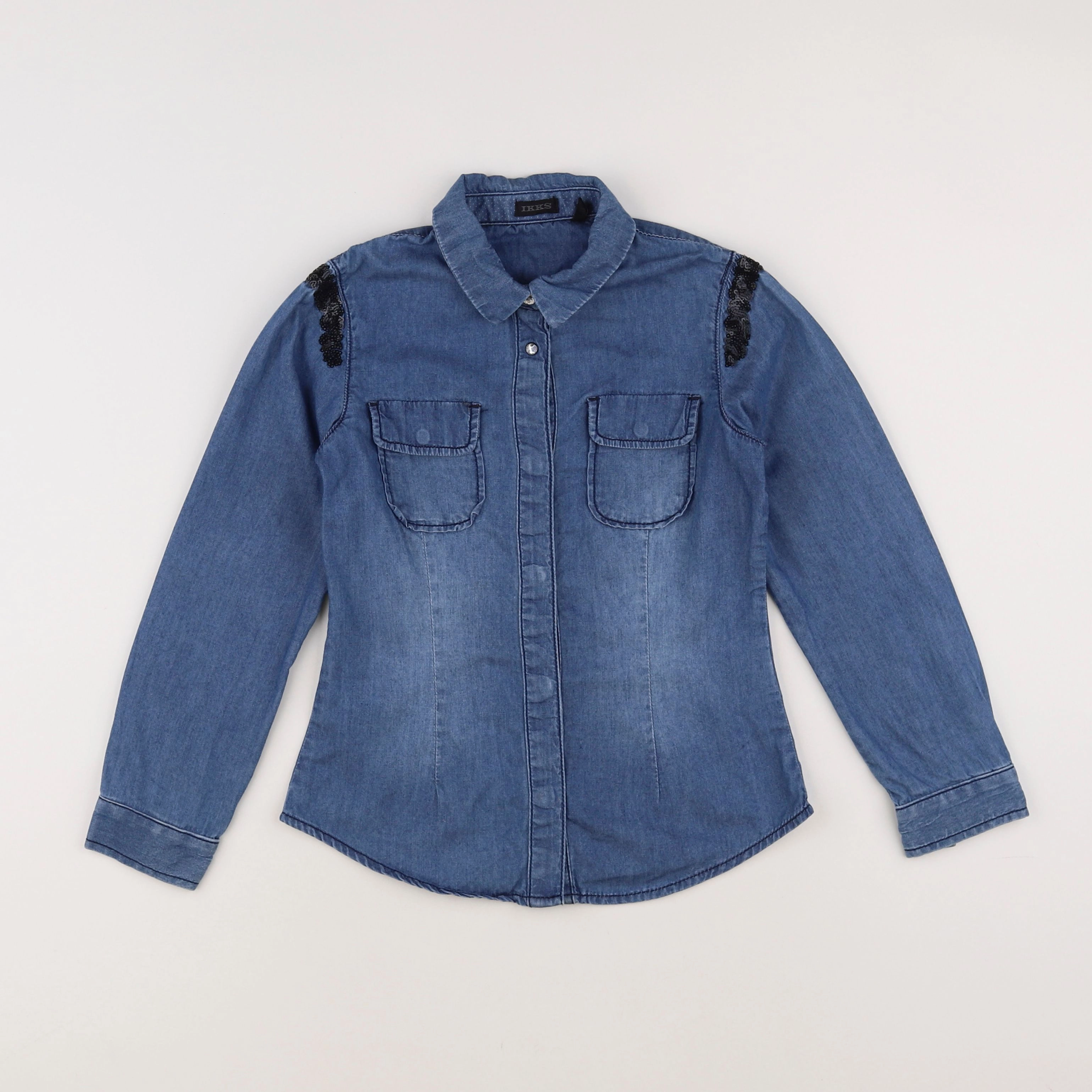 IKKS - chemise bleu - 8 ans