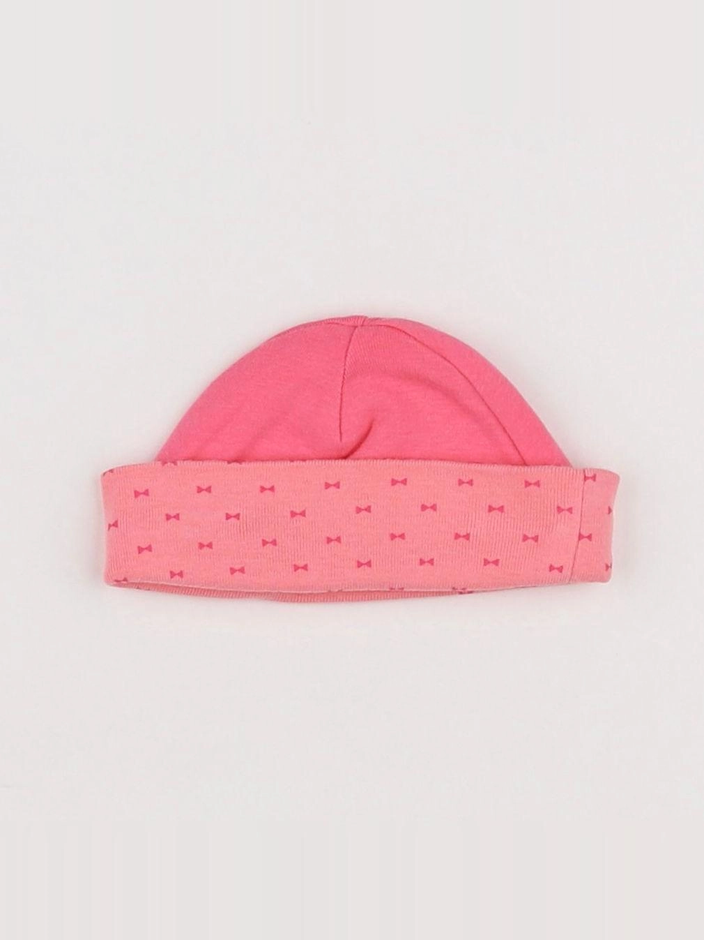 Vertbaudet - bonnet rose - 1 mois