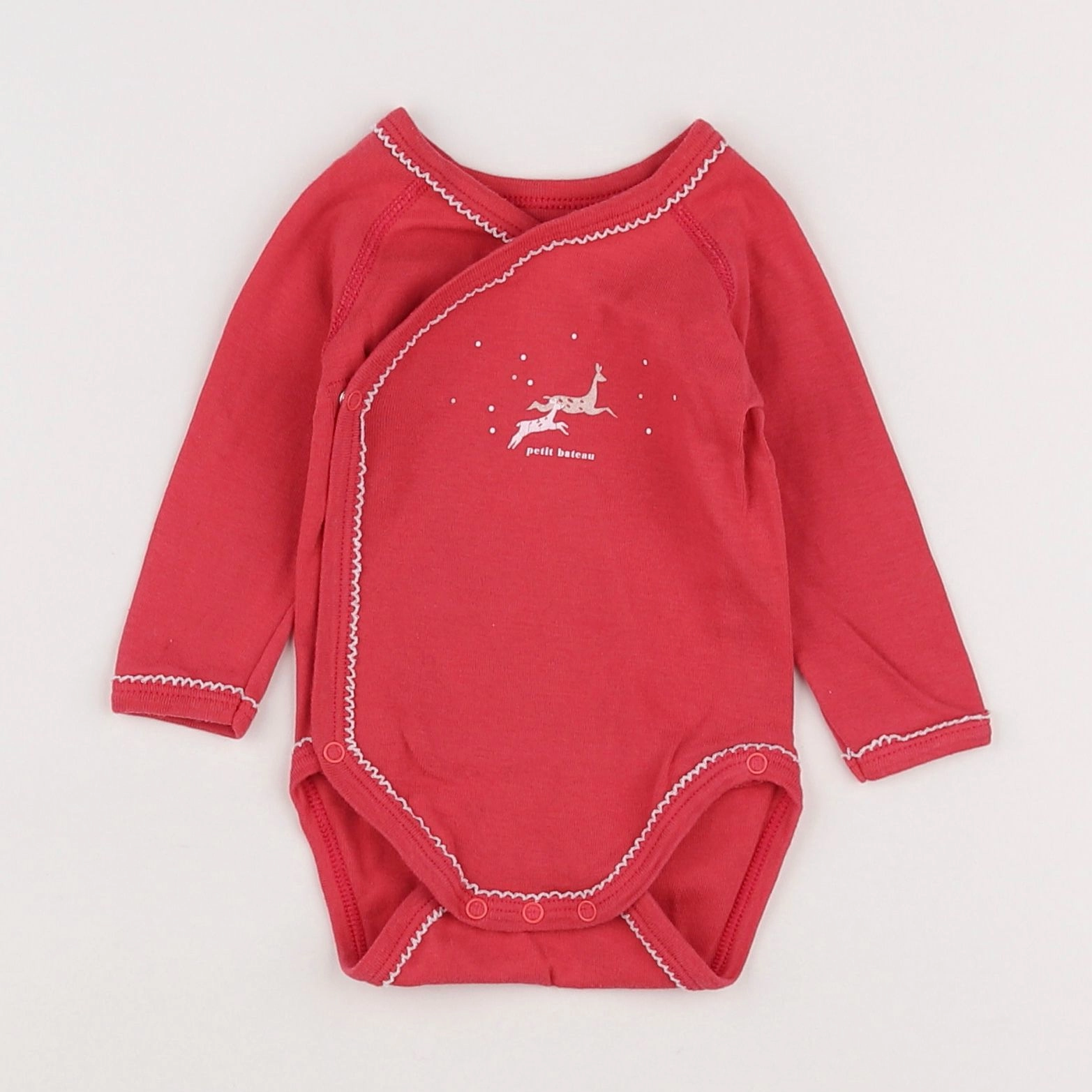 Petit Bateau - body rose - 3 mois