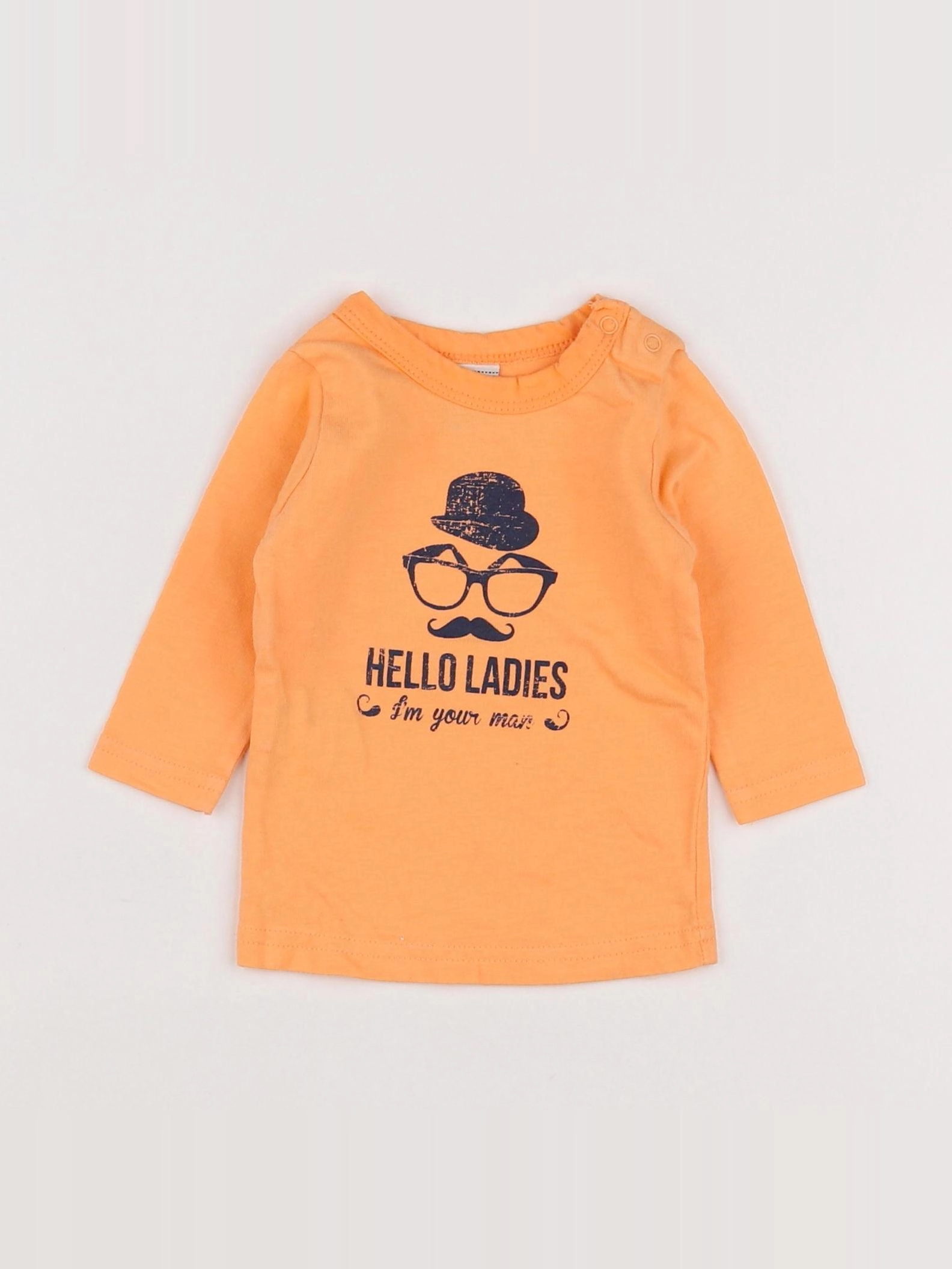 Tape à l'oeil - tee-shirt orange - 3 mois