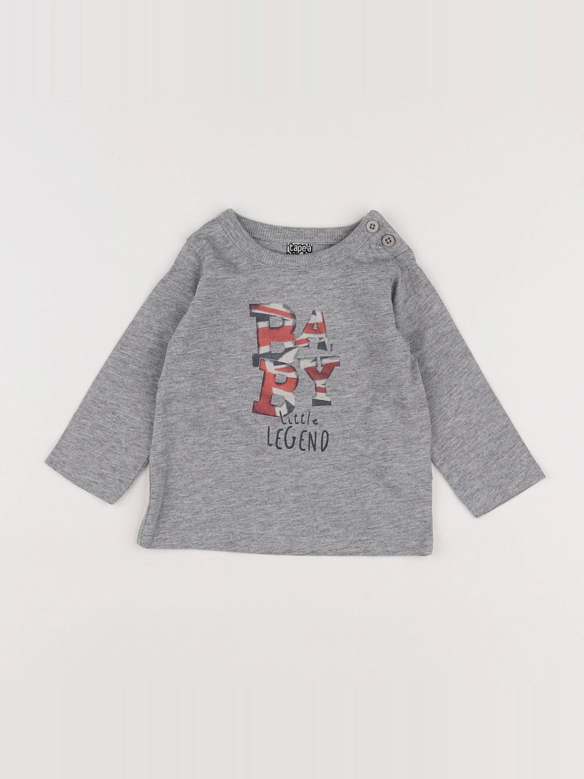 Tape à l'oeil - tee-shirt gris - 9 mois