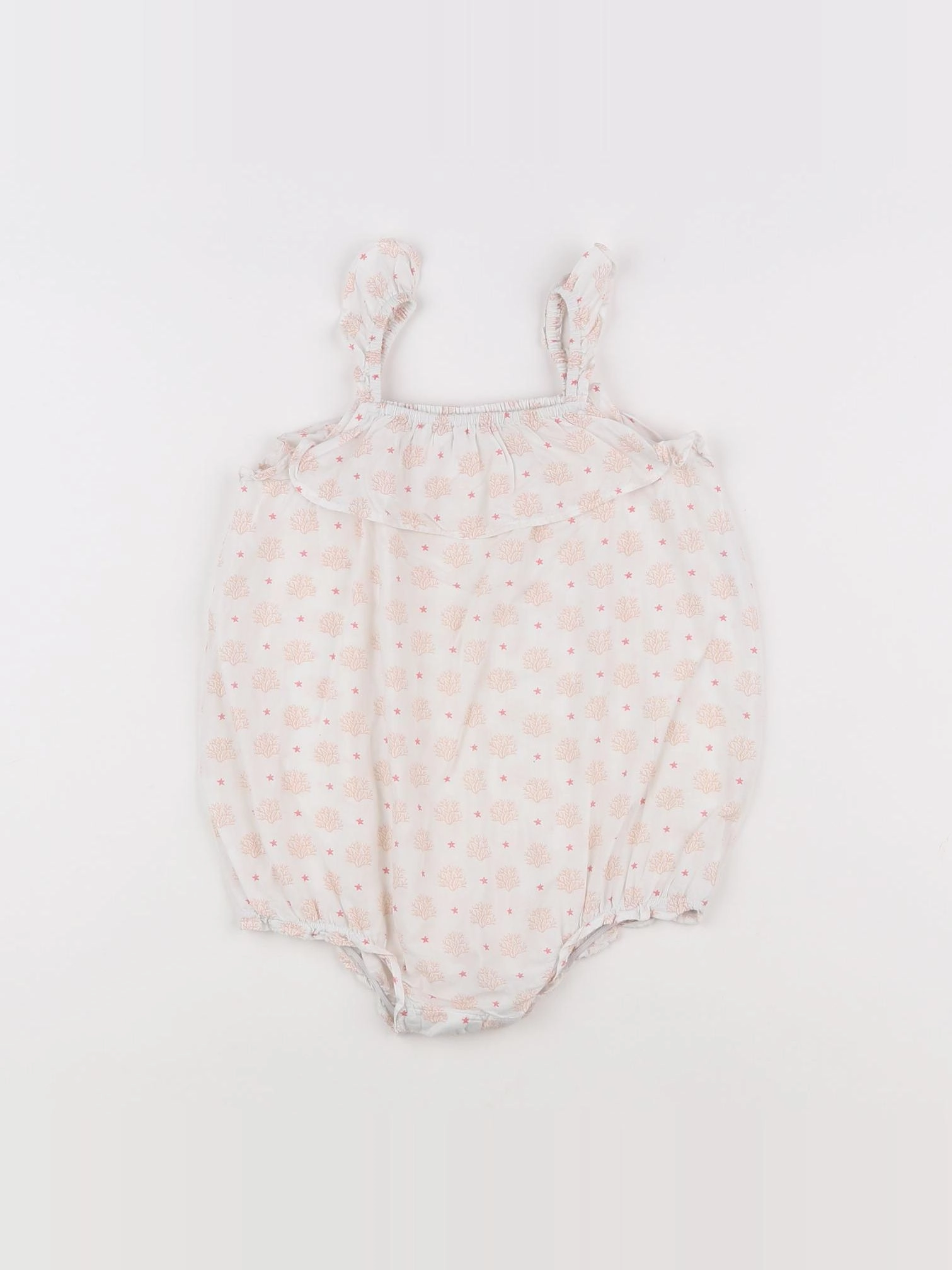 Benetton - combinaison blanc - 12/18 mois