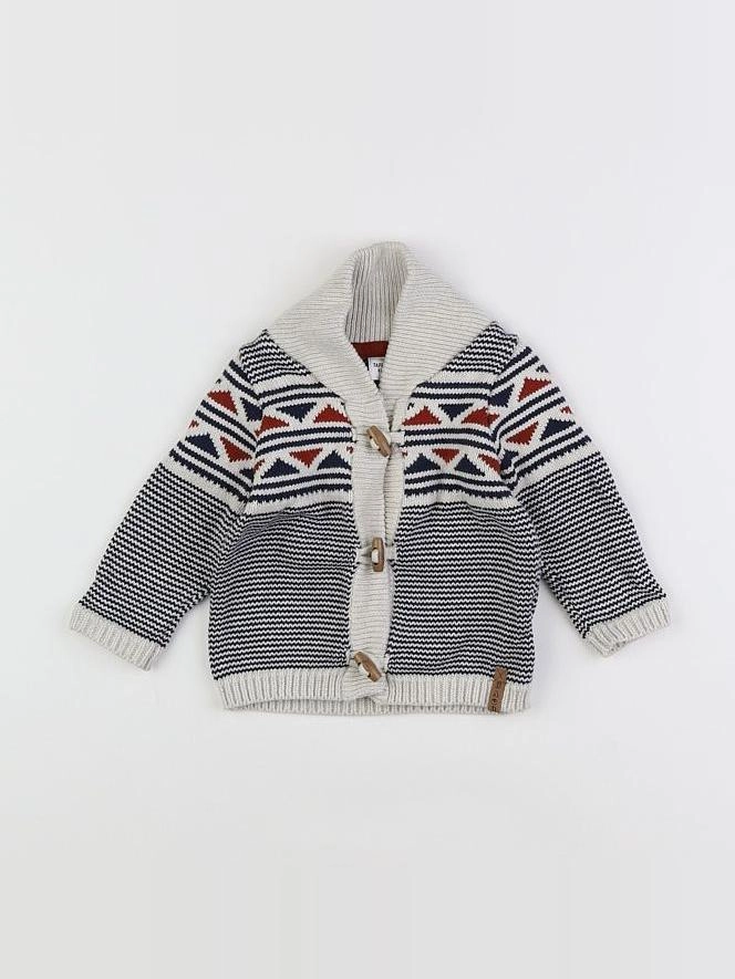 Tape à l'oeil - gilet multicolore - 6 mois