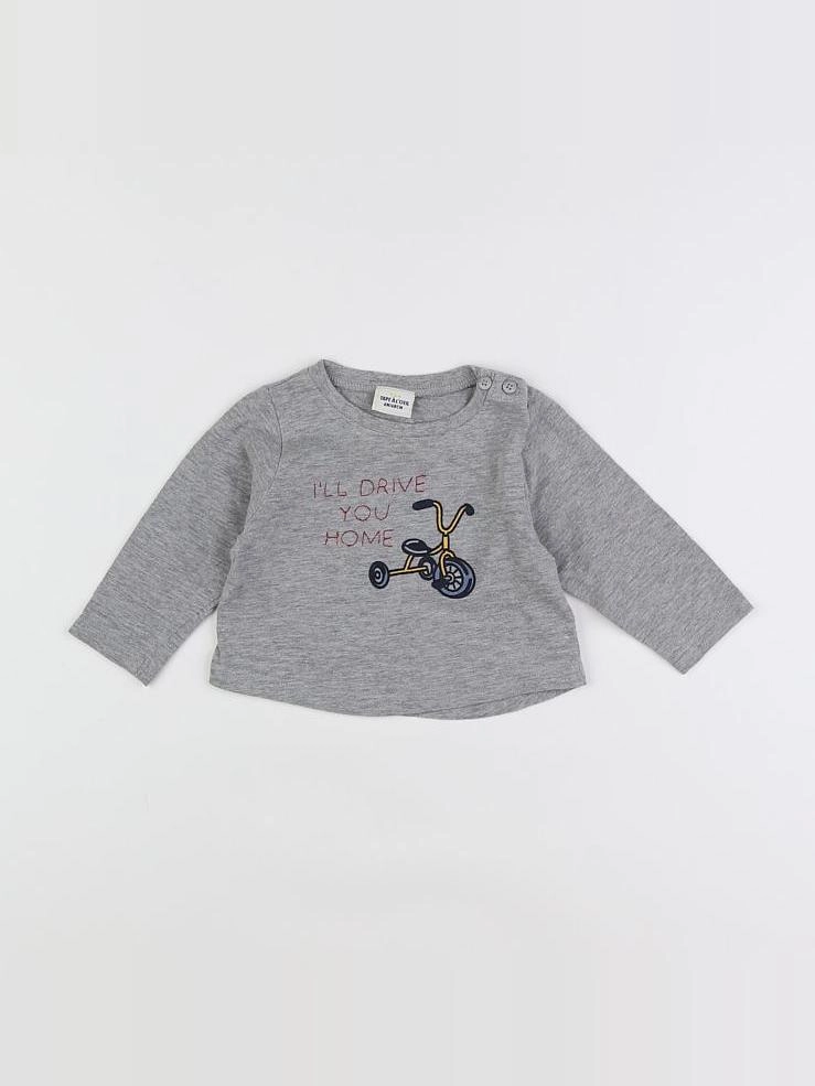 Tape à l'oeil - tee-shirt gris - 6 mois