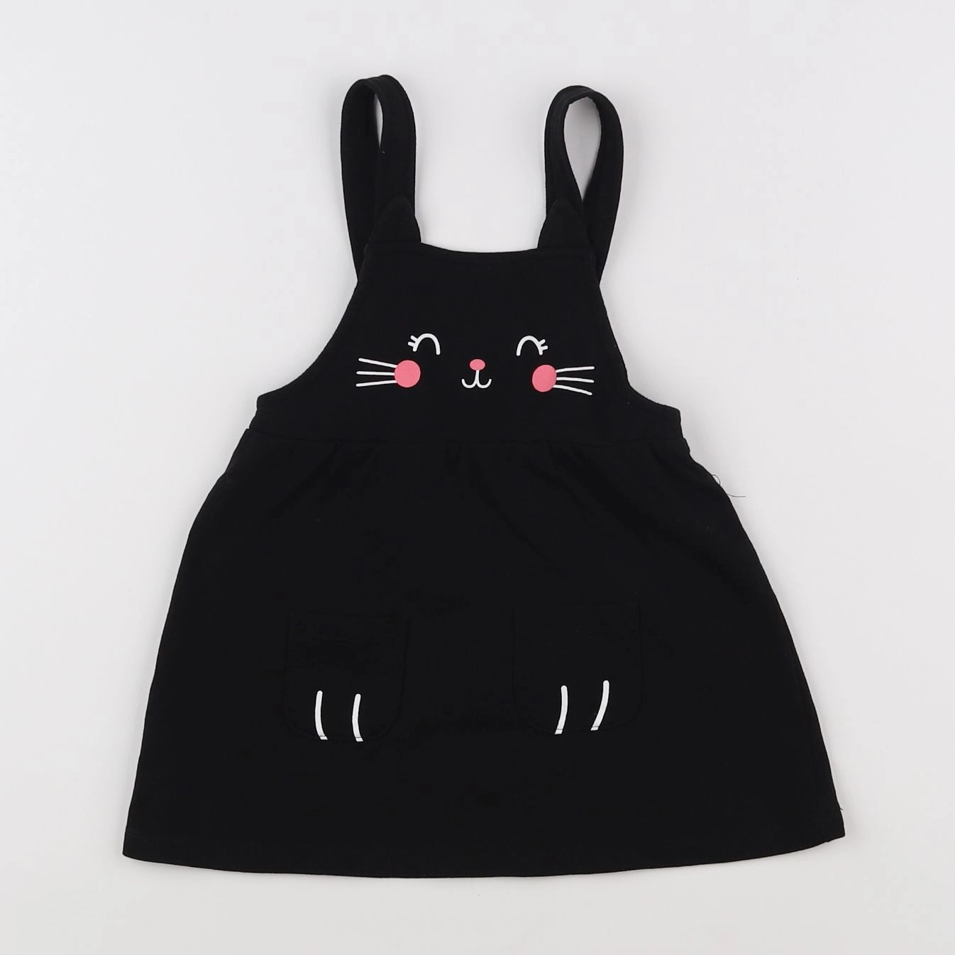 H&M - robe noir - 6/9 mois