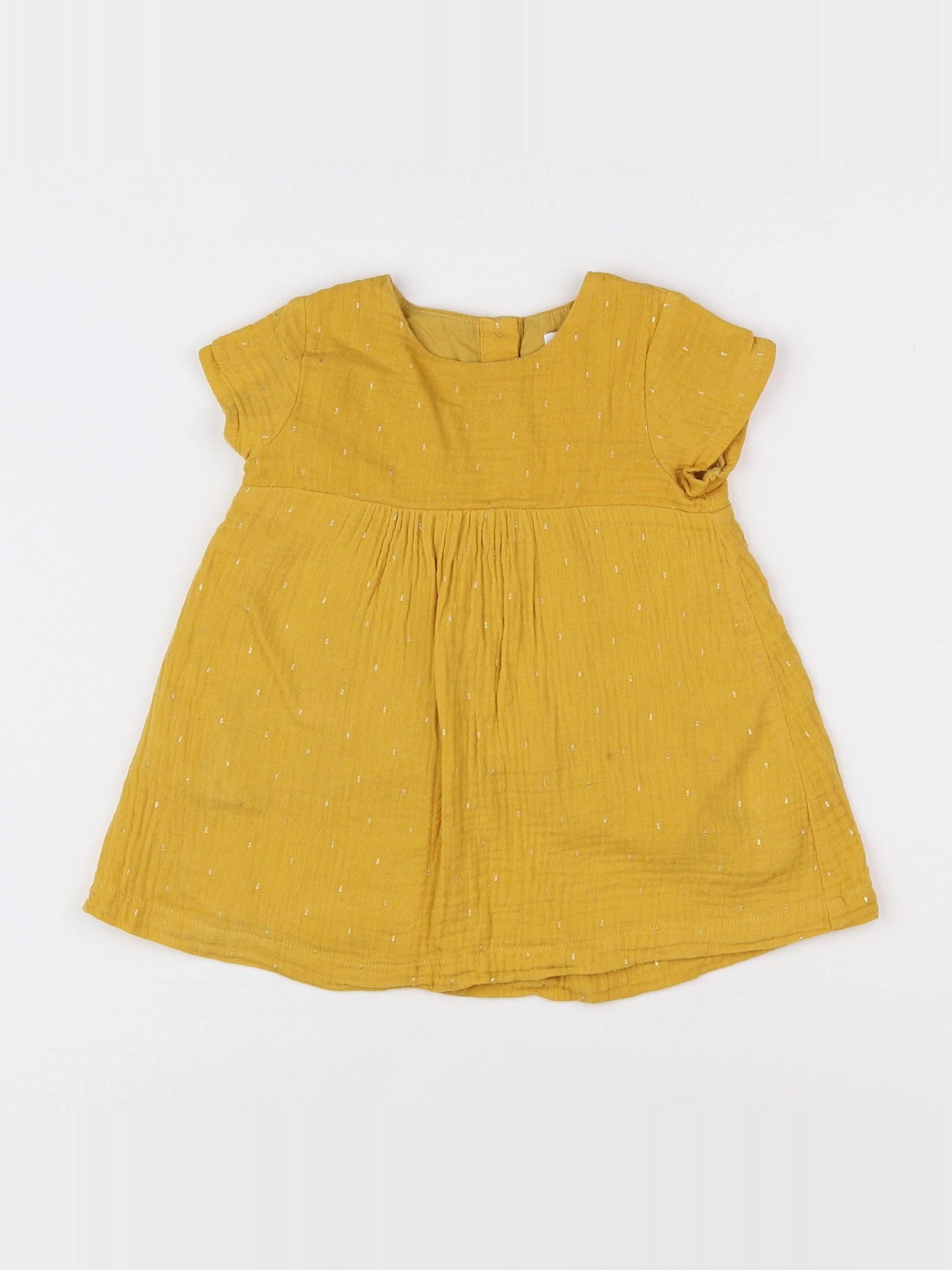 Eden & Victor - robe jaune - 9 mois