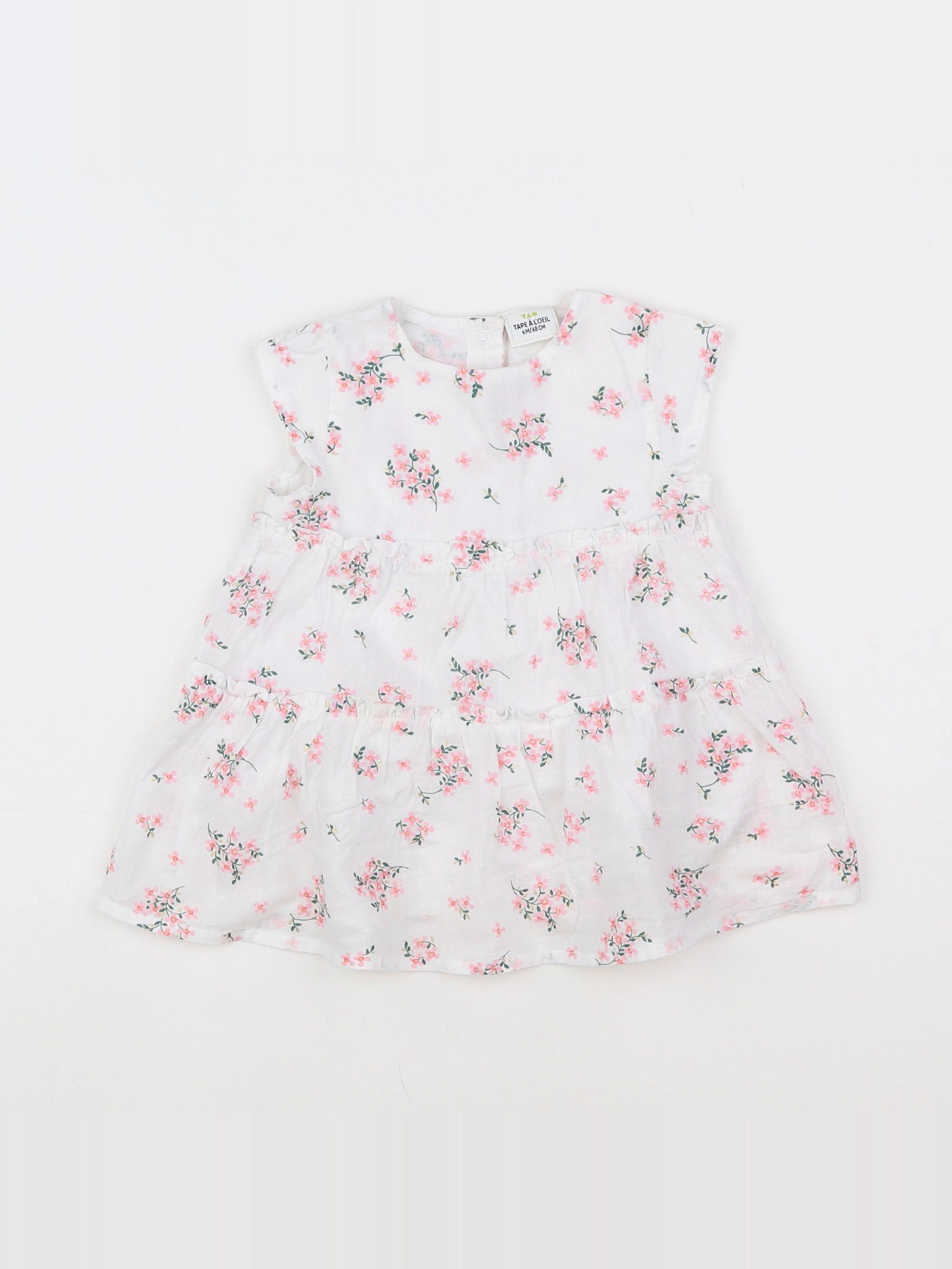 Tape à l'oeil - robe blanc - 6 mois