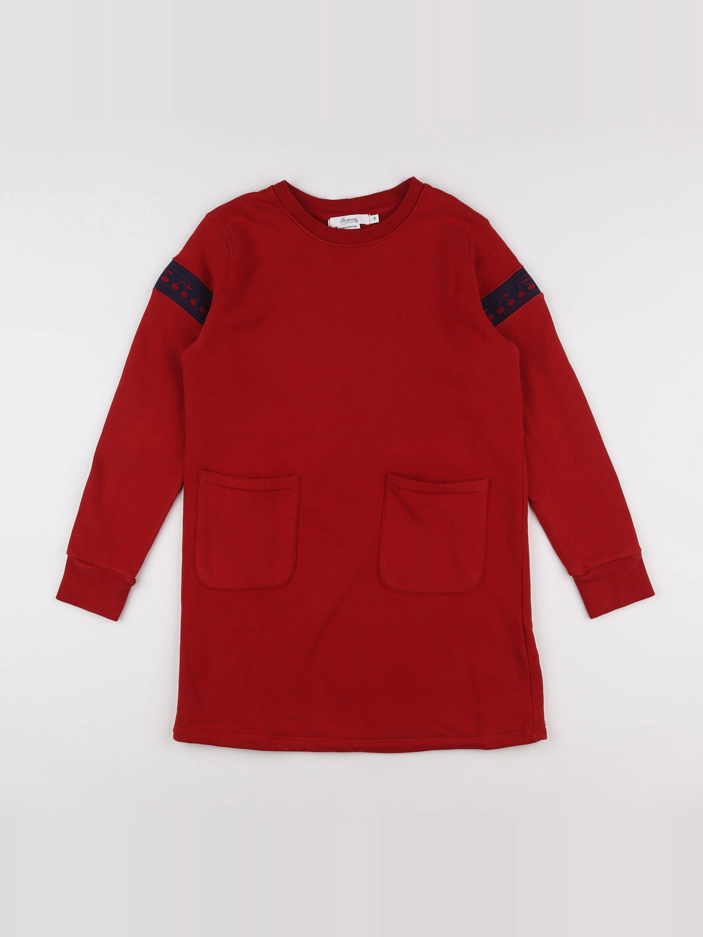 Bonpoint - robe rouge, bleu - 10 ans
