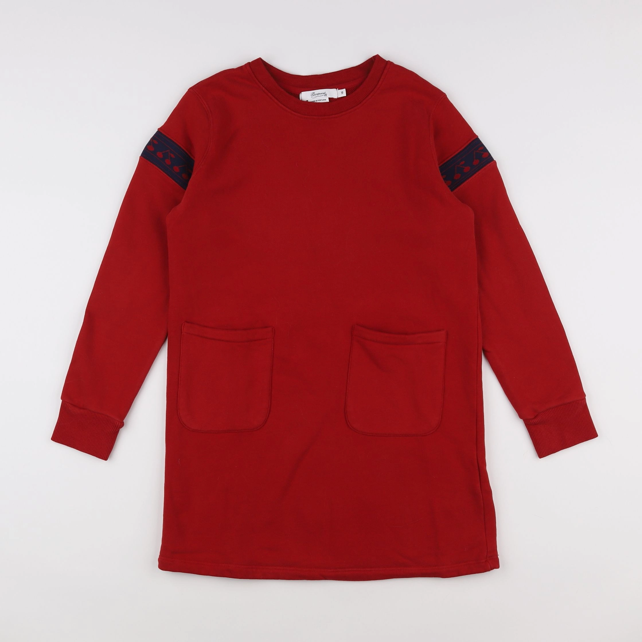 Bonpoint - robe rouge, bleu - 10 ans