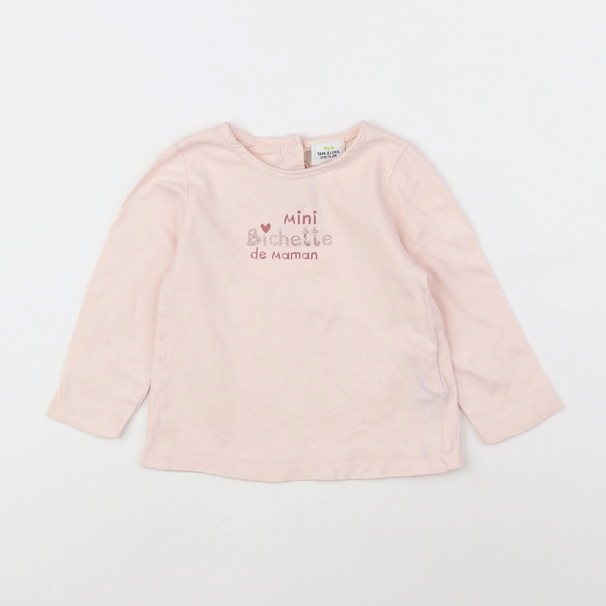 Tape à l'oeil - tee-shirt rose - 12 mois