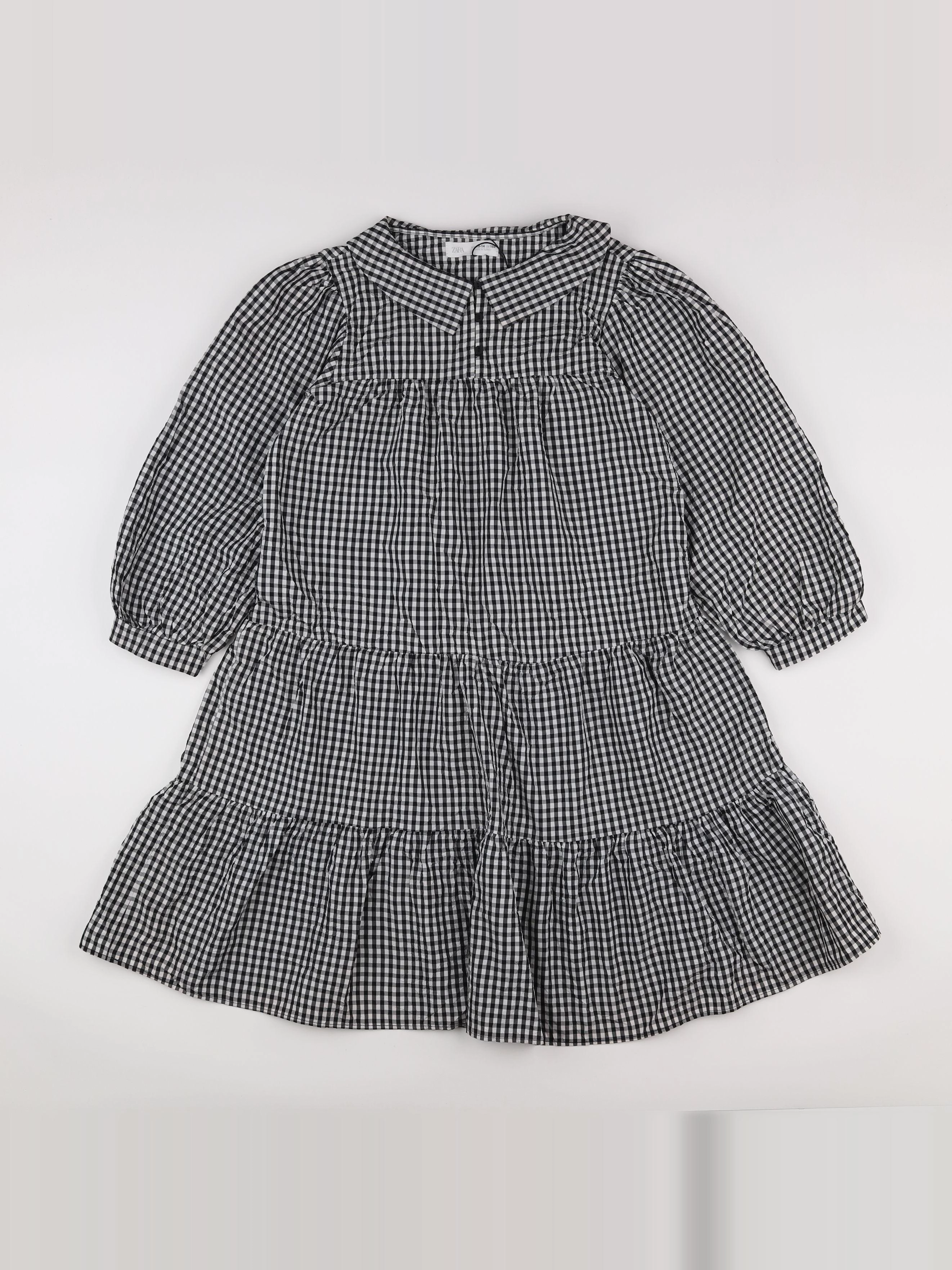 Zara - robe blanc, noir (état neuf) - 13/14 ans