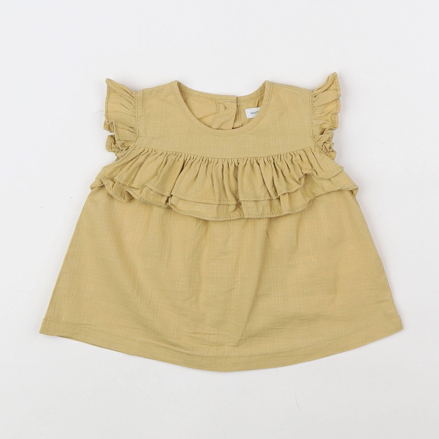 Vertbaudet - blouse vert - 6 mois