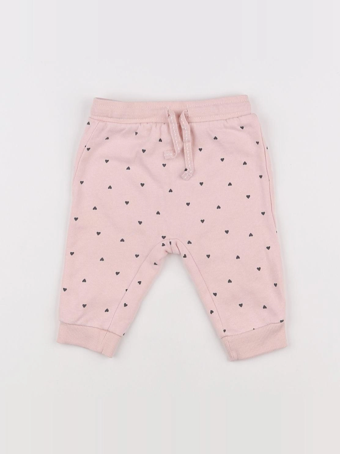 H&M - jogging rose - 3/6 mois