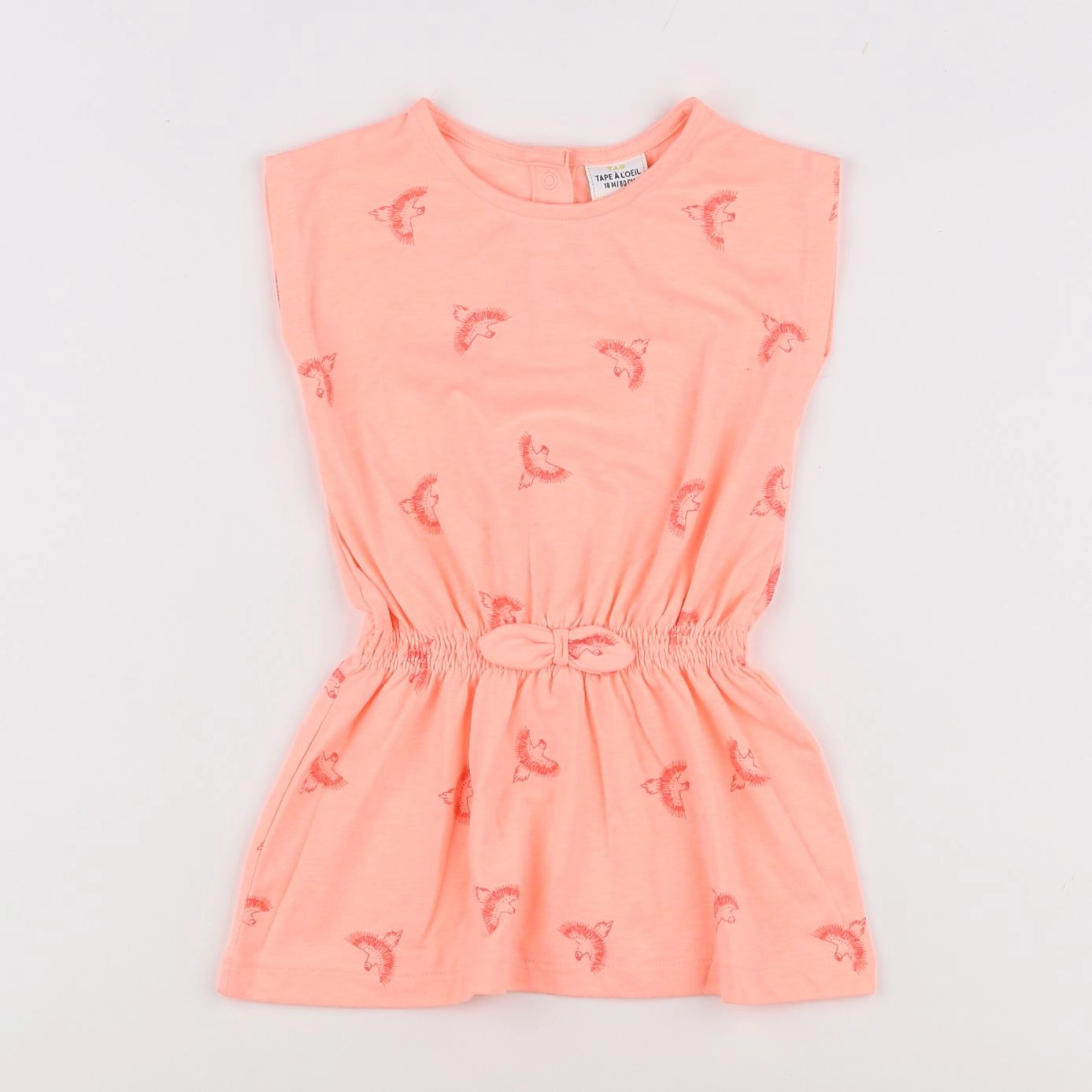 Tape à l'oeil - robe rose fluo - 18 mois