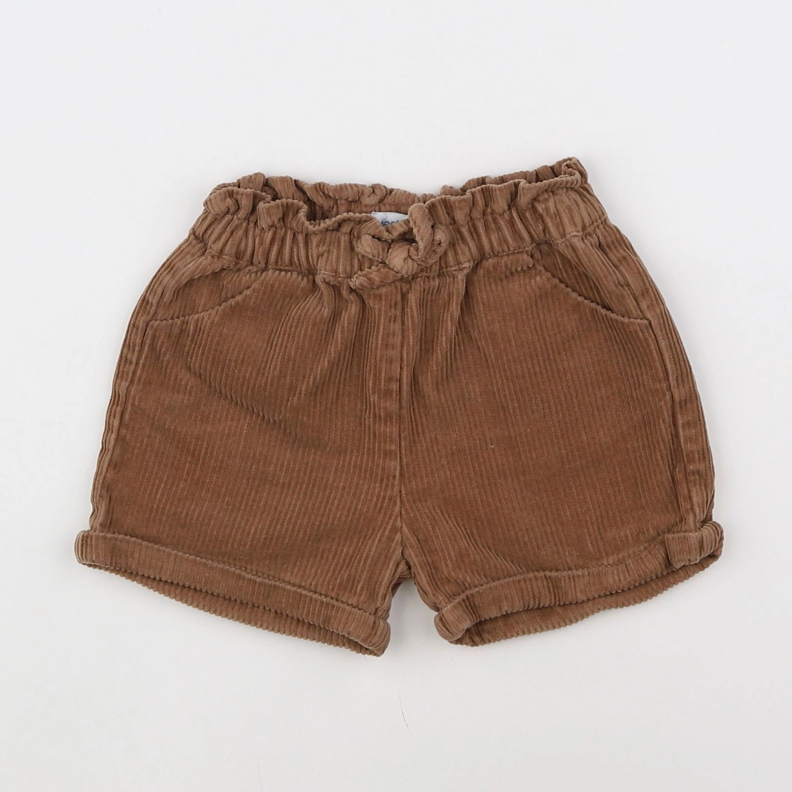 Vertbaudet - short marron - 18 mois