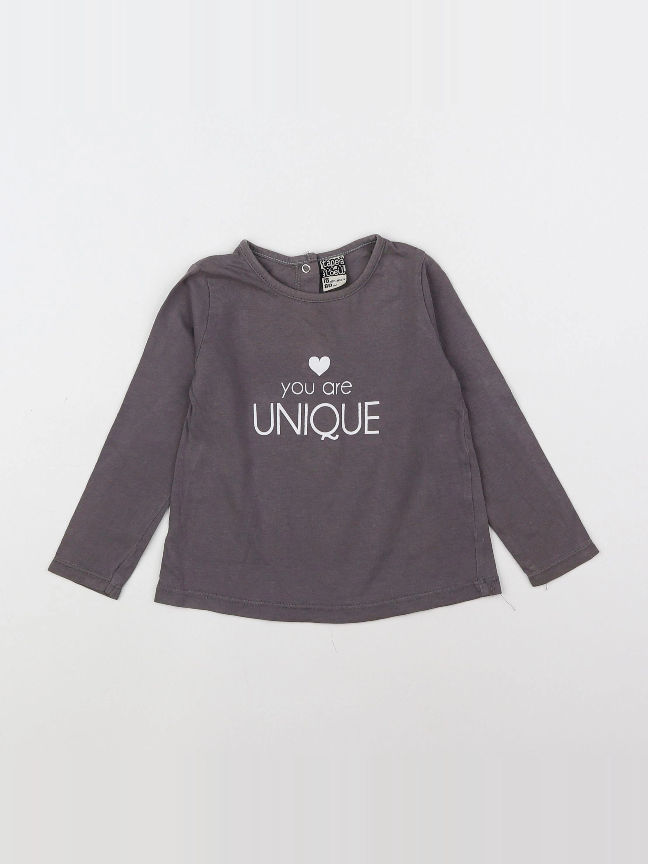 Tape à l'oeil - tee-shirt gris - 18 mois