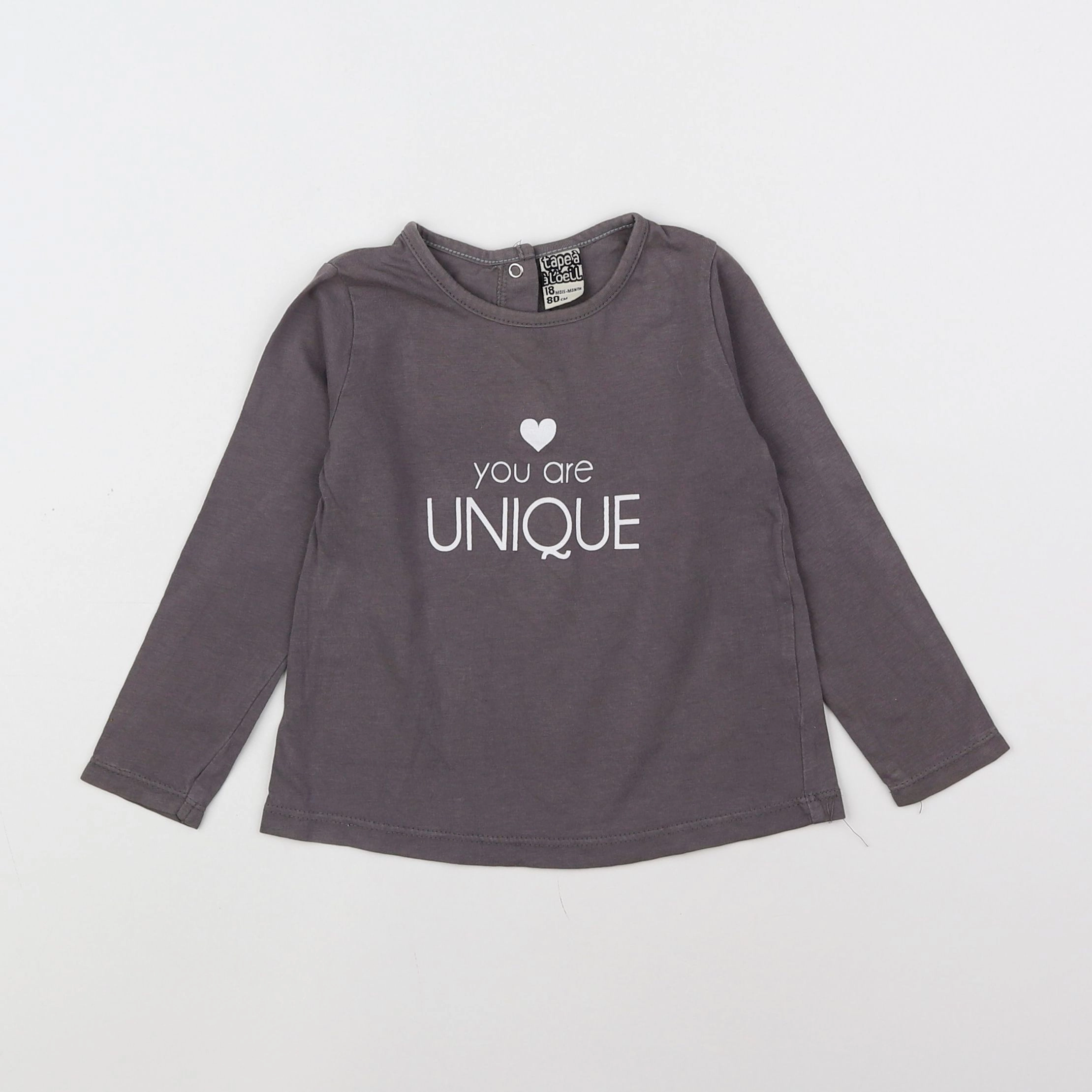 Tape à l'oeil - tee-shirt gris - 18 mois
