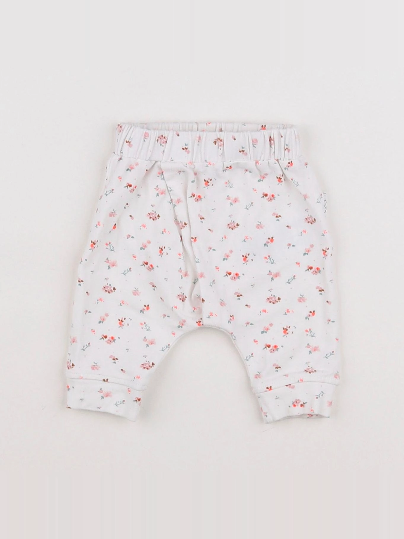 Vertbaudet - legging blanc, multicolore - 3 mois