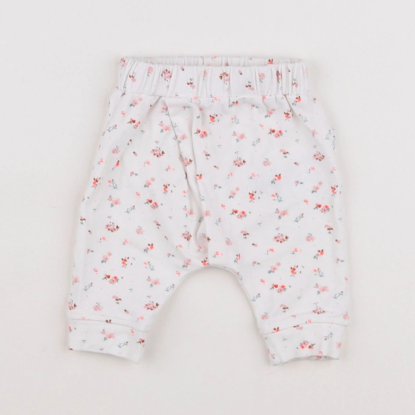 Vertbaudet - legging blanc, multicolore - 3 mois