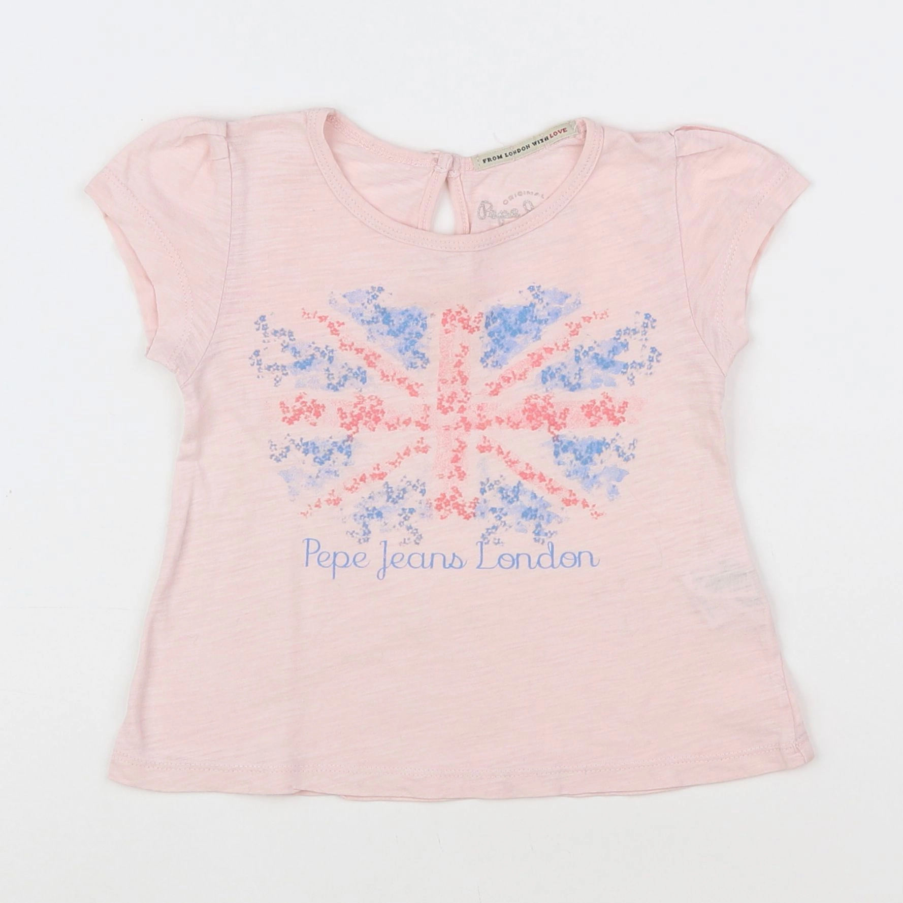 Pepe Jeans - tee-shirt rose, or - 2 ans