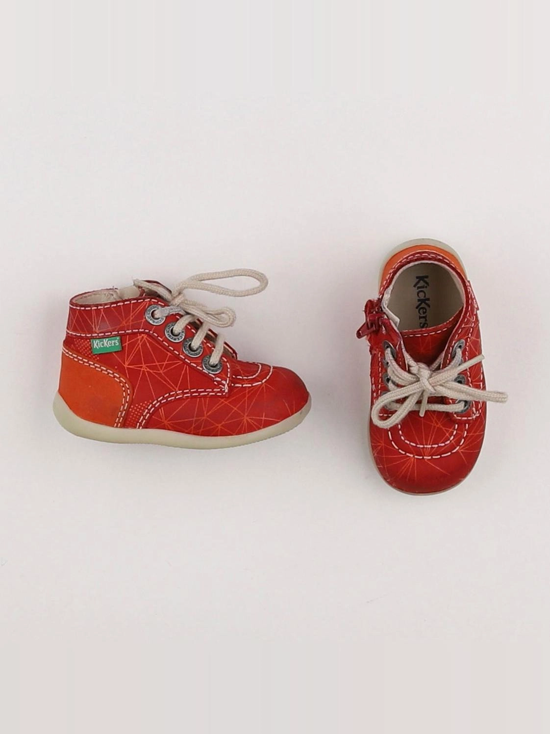 Kickers - bottillons rouge - pointure 19