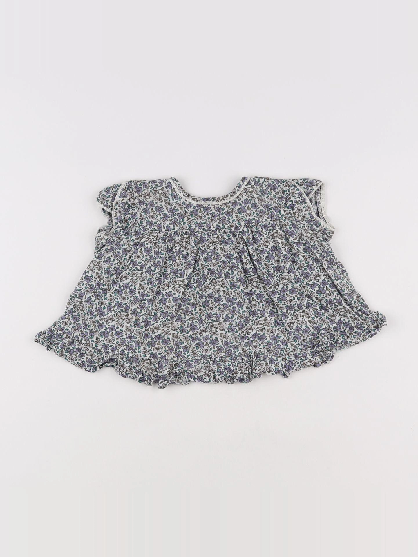 Boutchou - blouse multicolore - 9 mois