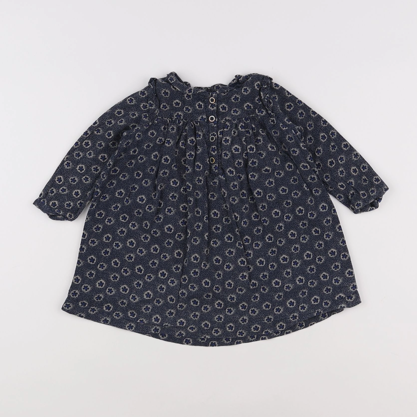 Boutchou - robe bleu - 12 mois