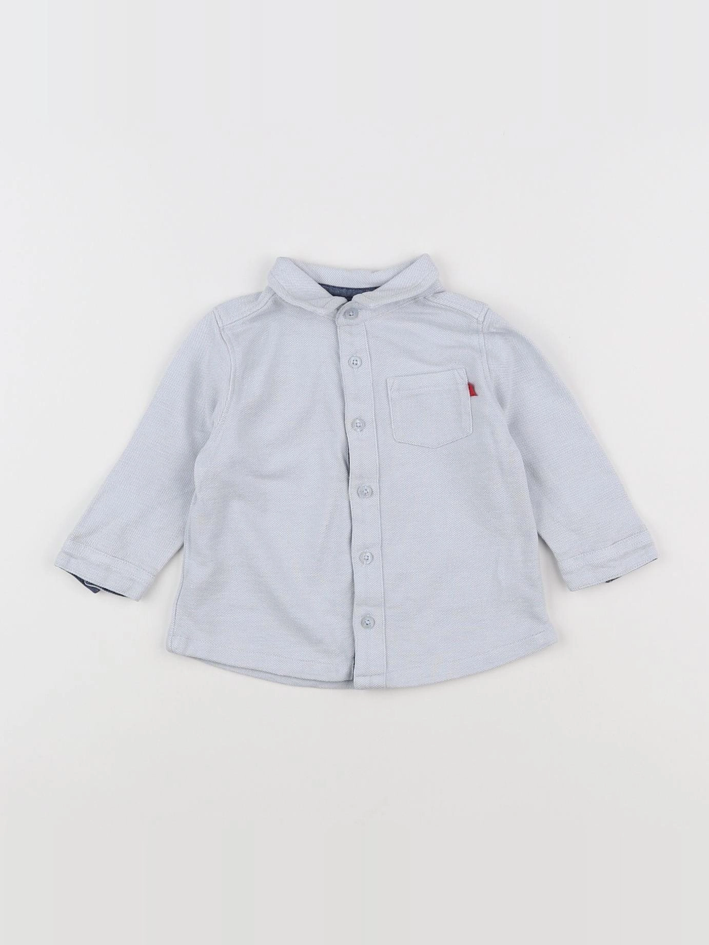 Cadet Rousselle - chemise gris, bleu - 6 mois