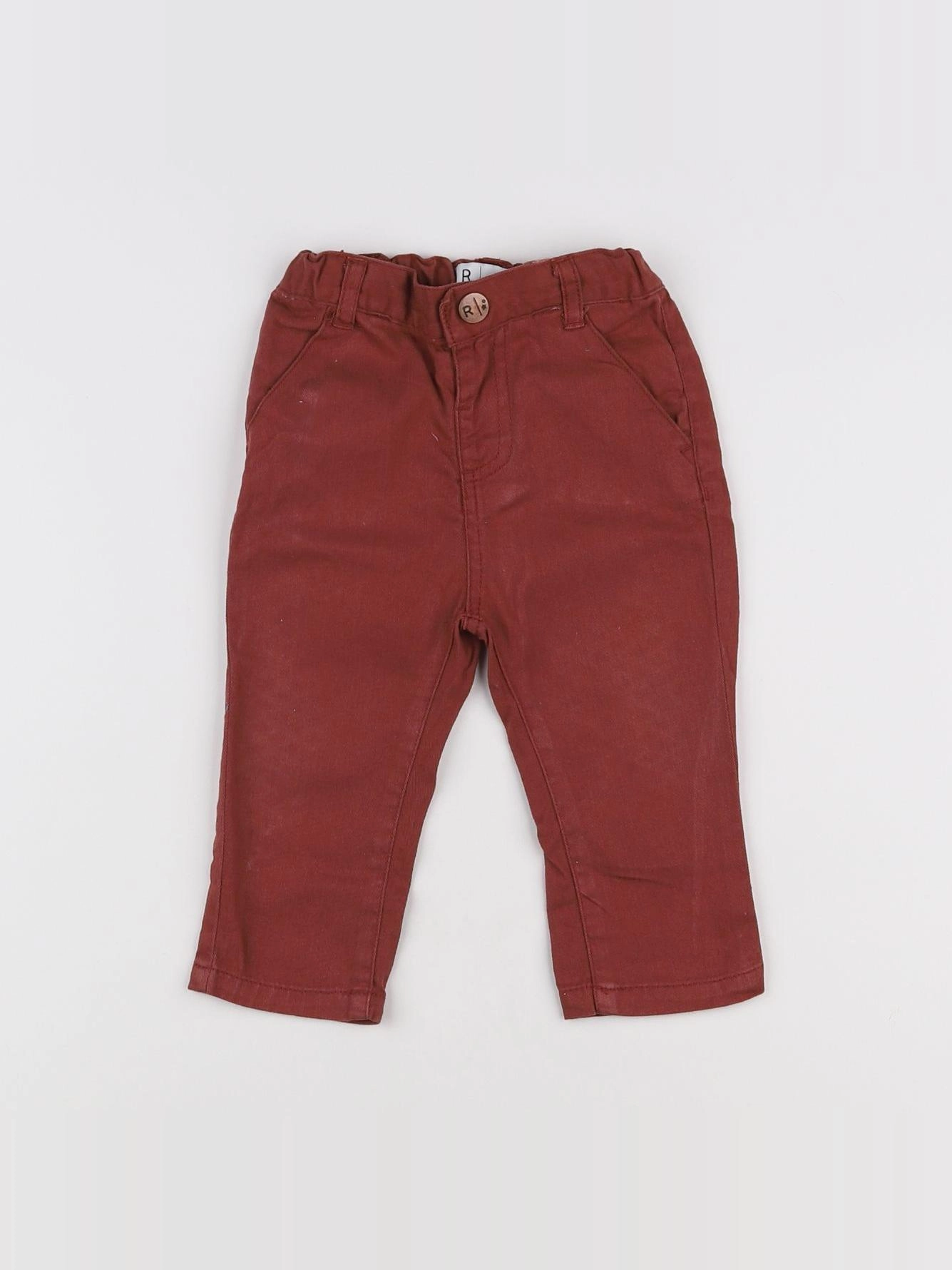 La Redoute - pantalon rouge - 12 mois