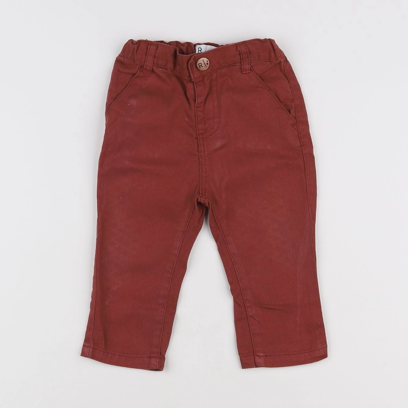 La Redoute - pantalon rouge - 12 mois