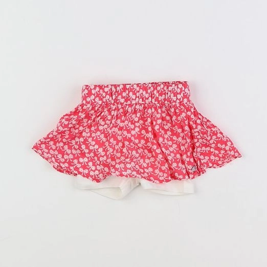 IKKS - jupe short blanc, rose - 3 mois