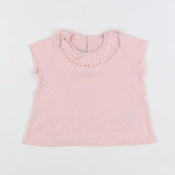 Petit Bateau - tee-shirt rose - 18 mois