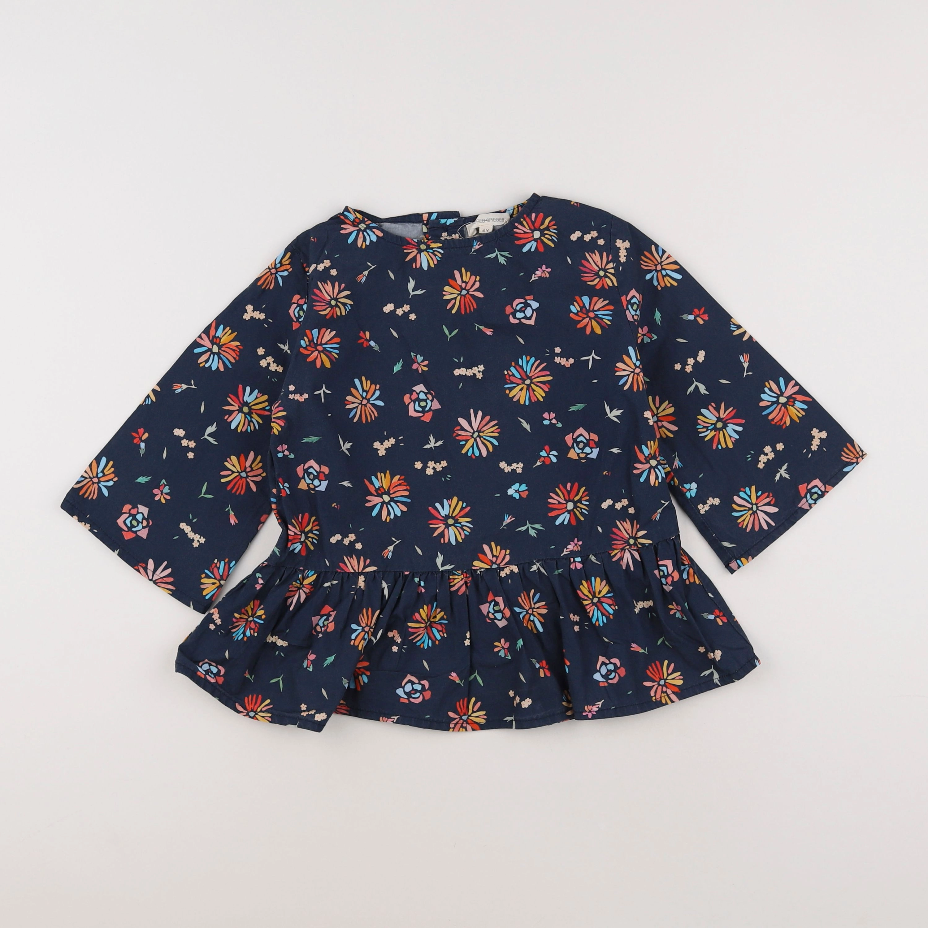 Hundred Pieces - blouse bleu, multicolore - 4 ans