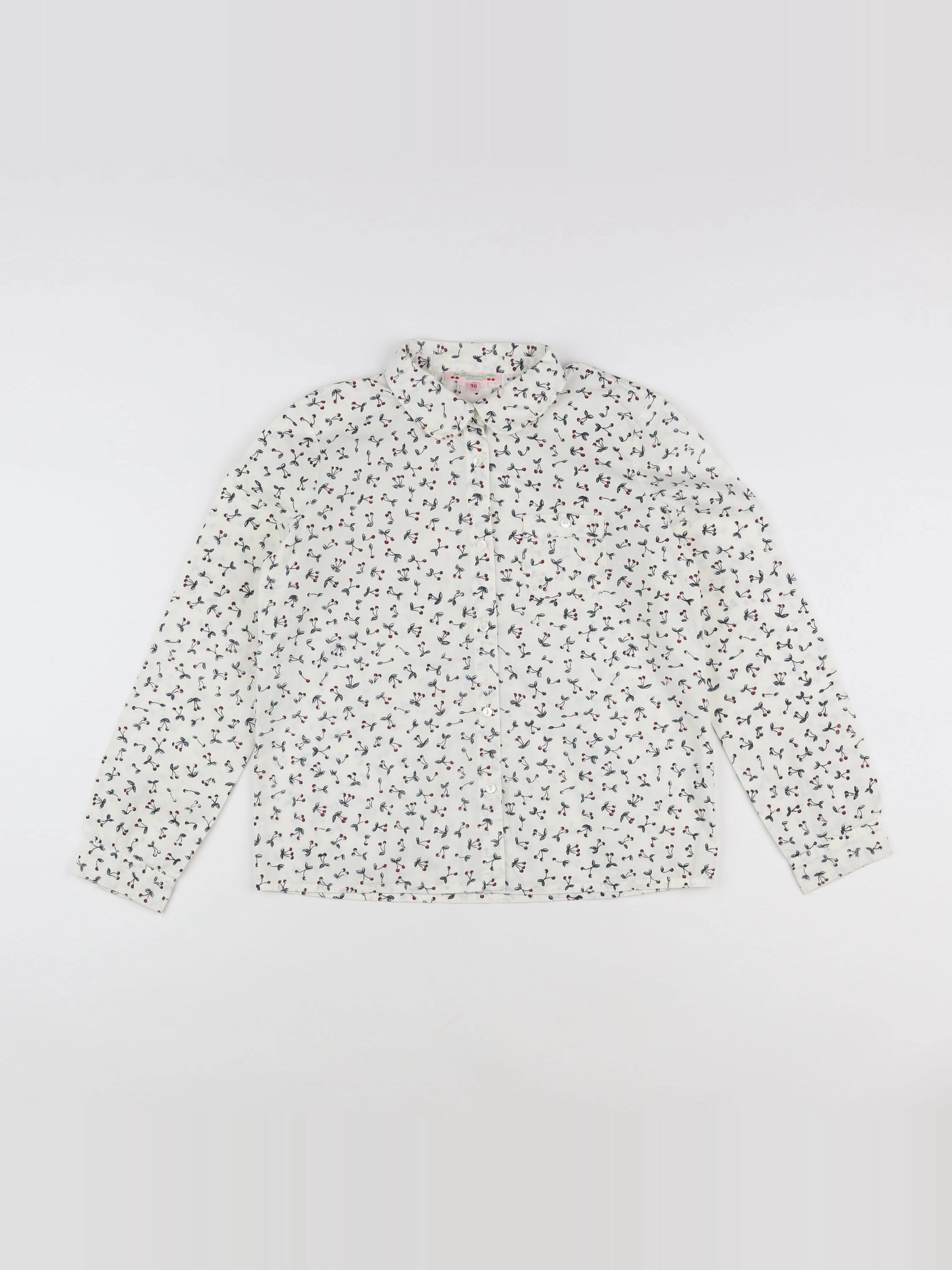 Bonpoint - blouse blanc, multicolore - 10 ans