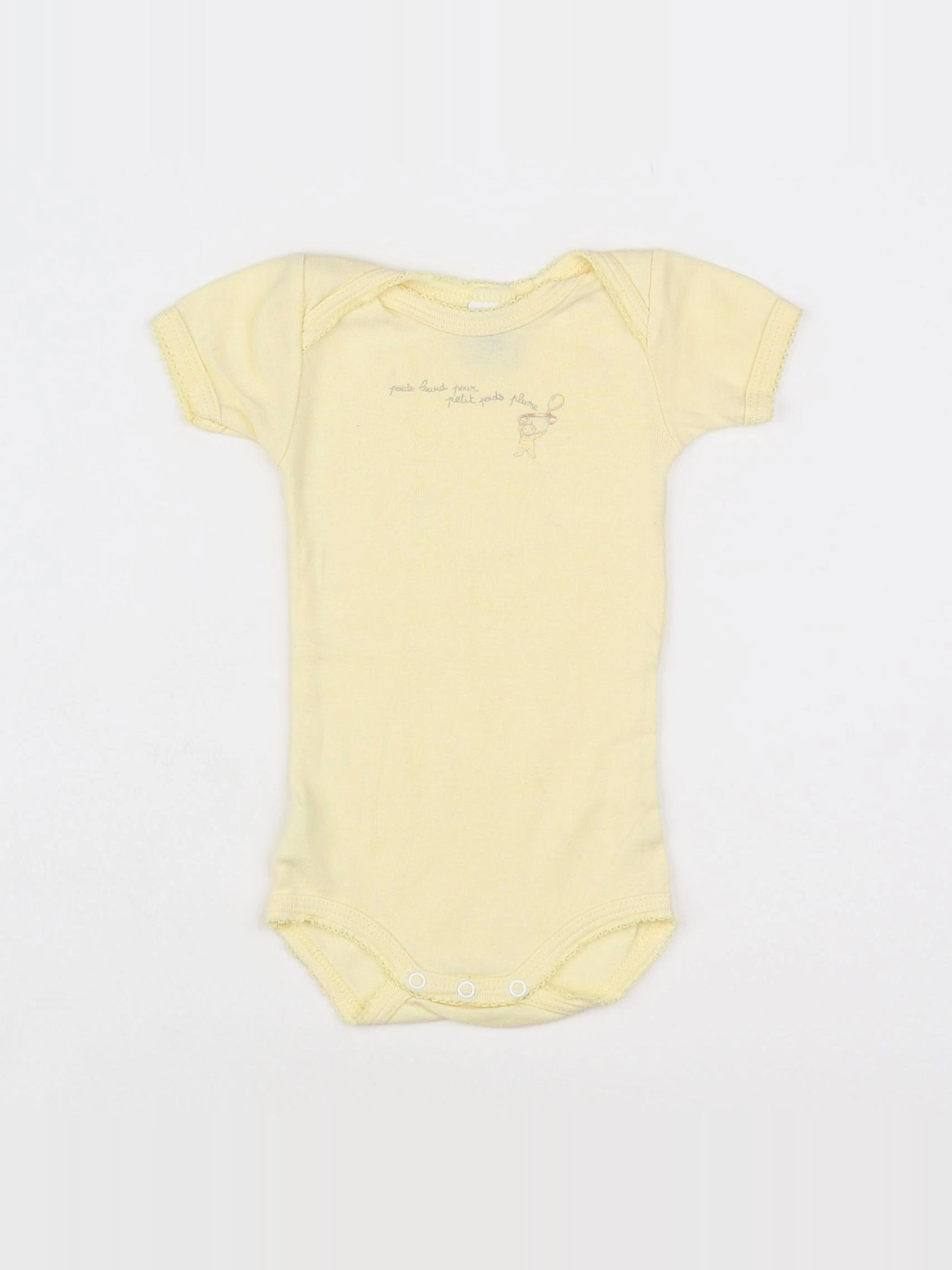 Petit Bateau - body jaune - 3 mois