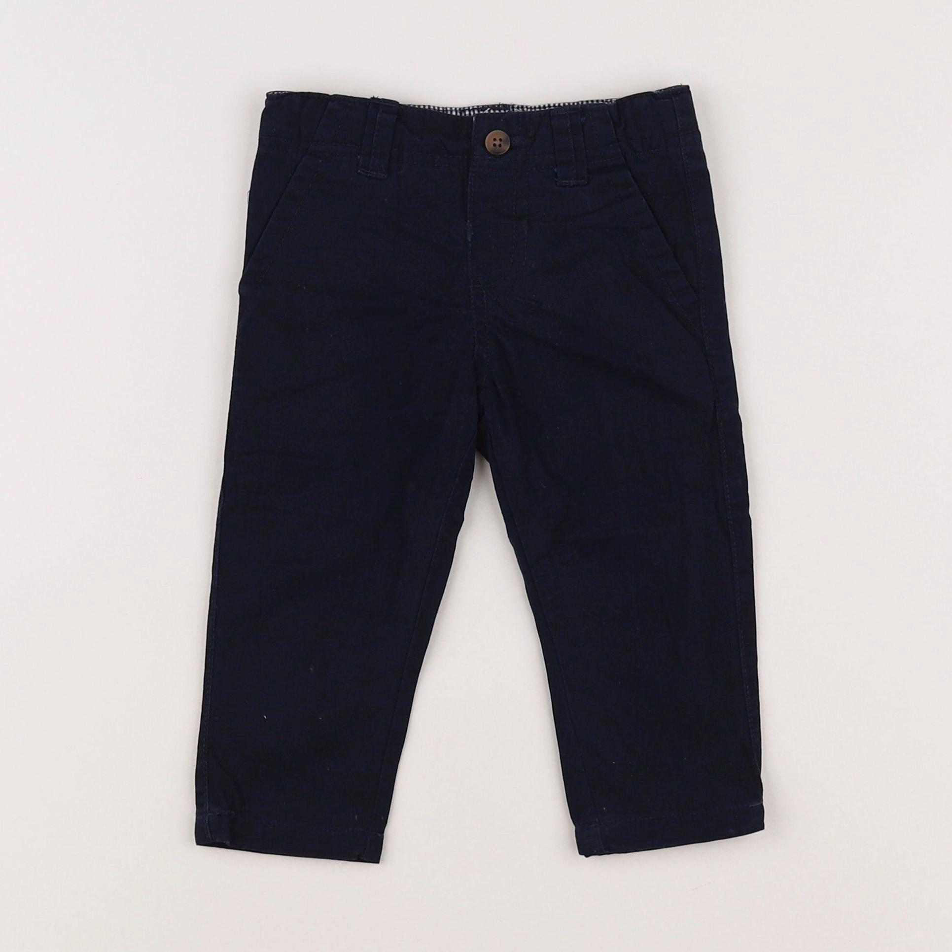 Boutchou - pantalon bleu - 9 mois