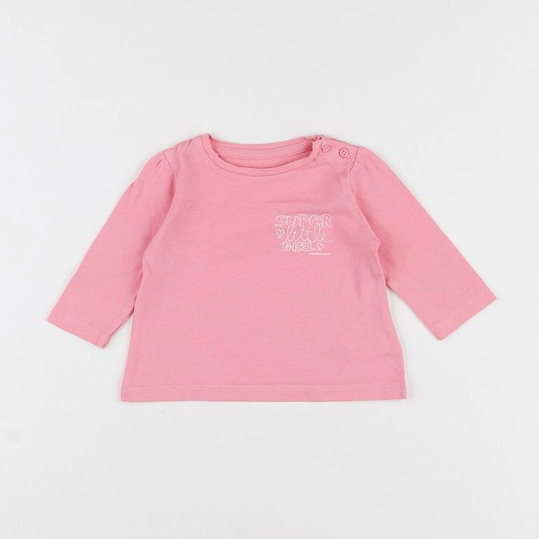 Vertbaudet - tee-shirt rose - 3 mois