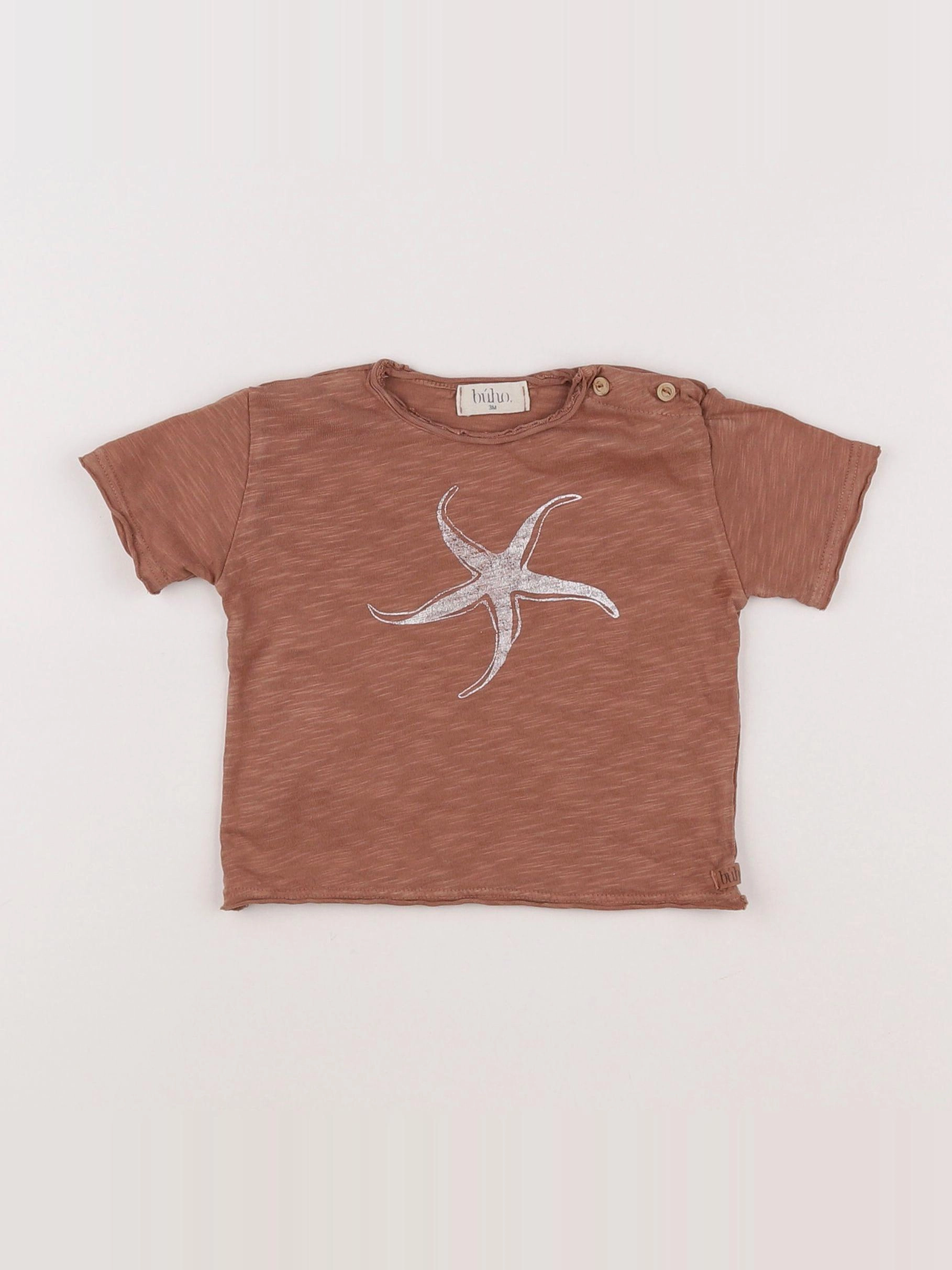 Buho - tee-shirt marron - 3 mois