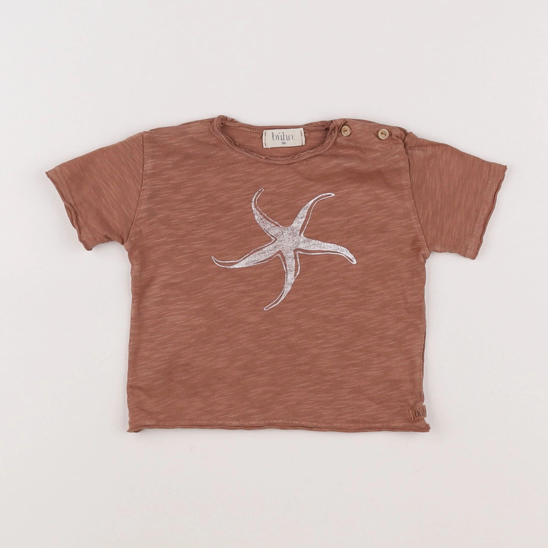 Buho - tee-shirt marron - 3 mois