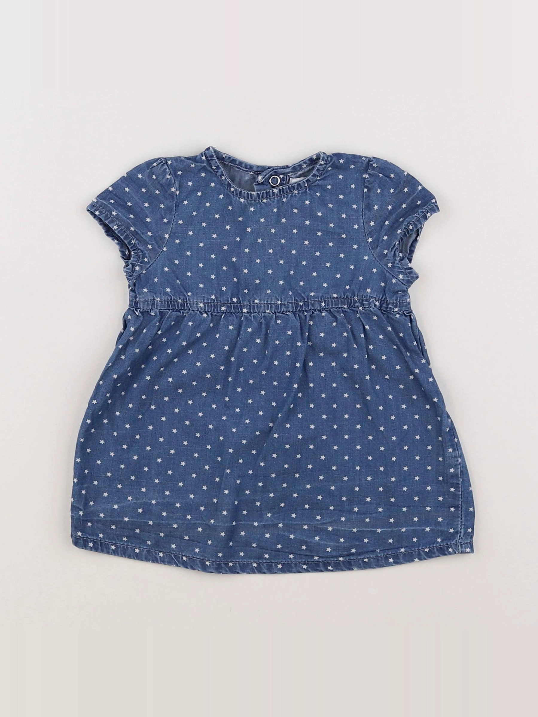 La Redoute - robe bleu, blanc - 6 mois