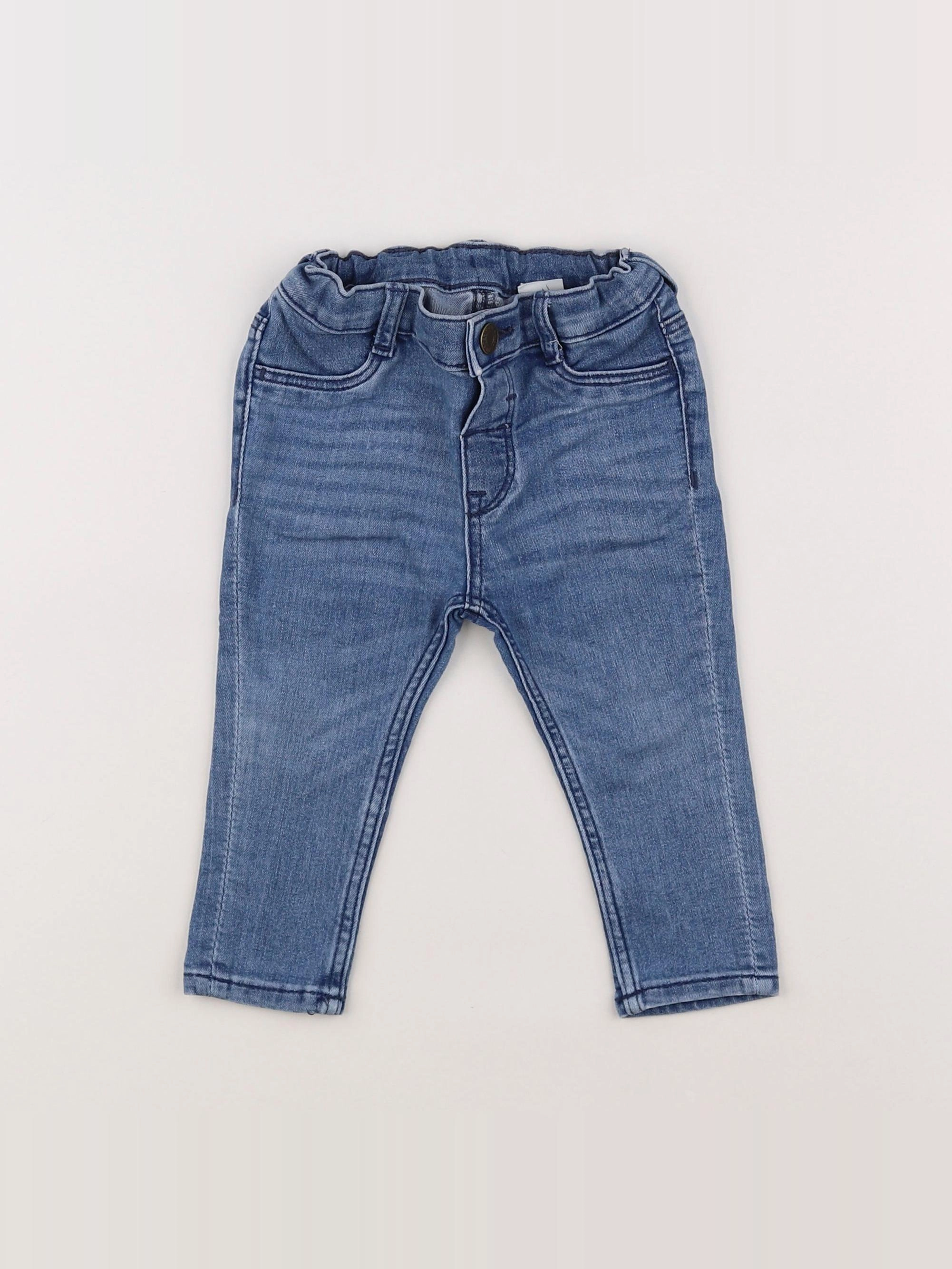 H&M - jean bleu - 6/9 mois