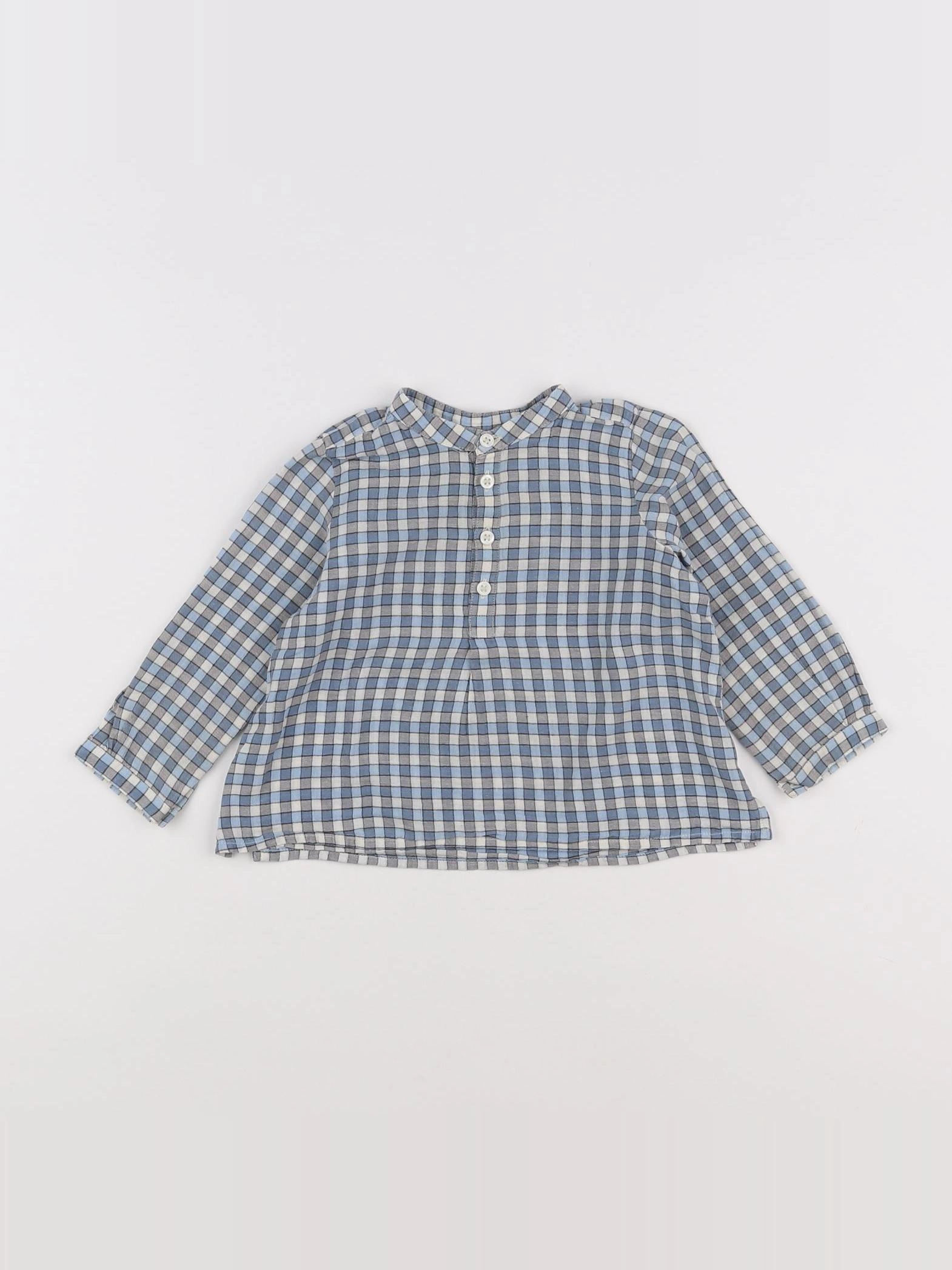 Bonpoint - chemise bleu - 12 mois