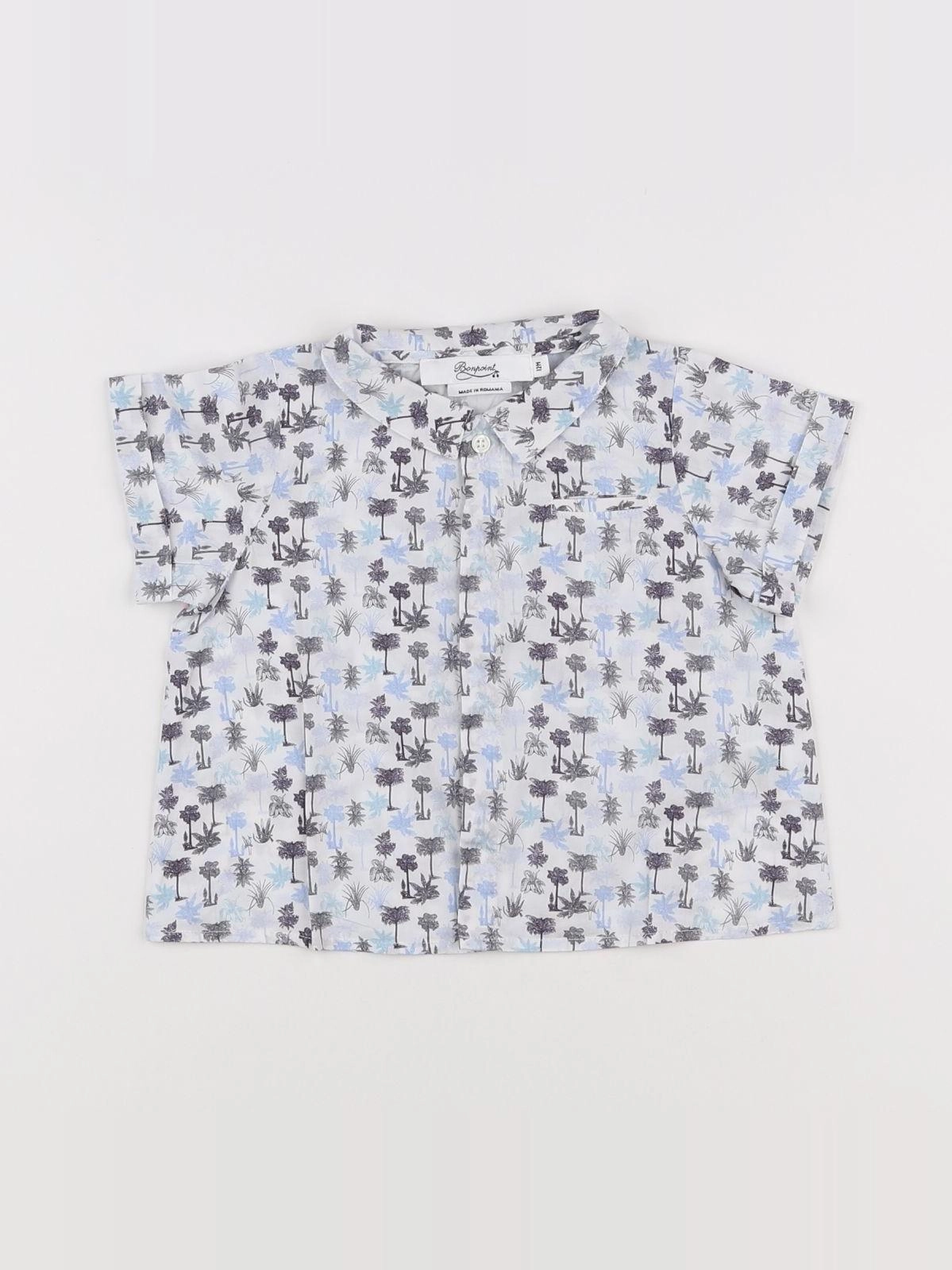 Bonpoint - chemise bleu - 12 mois