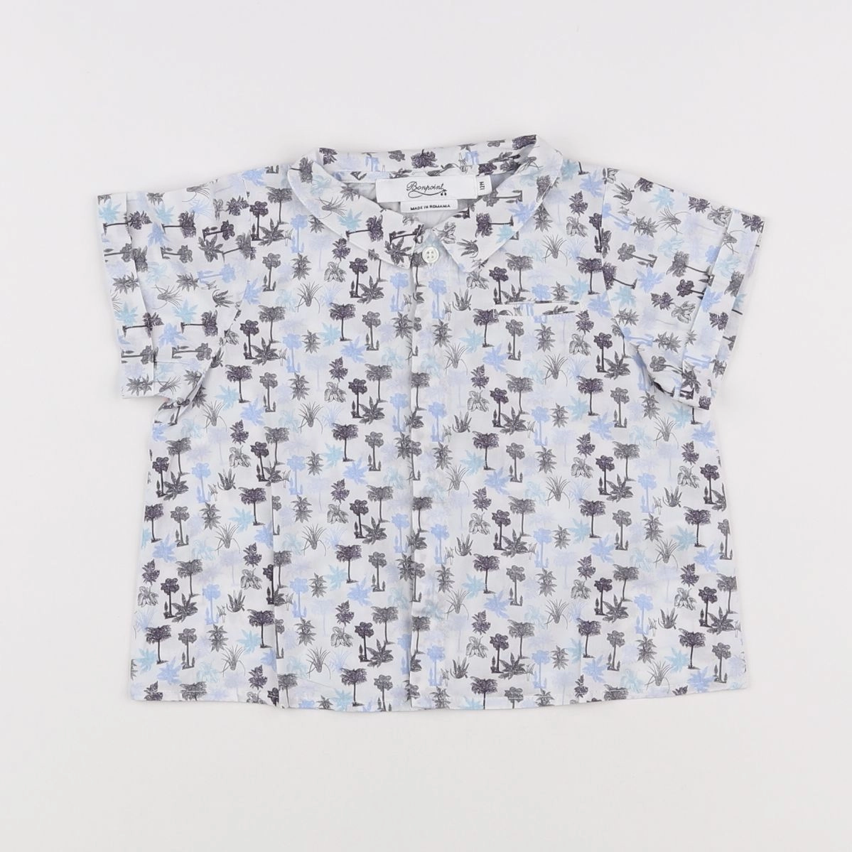 Bonpoint - chemise bleu - 12 mois