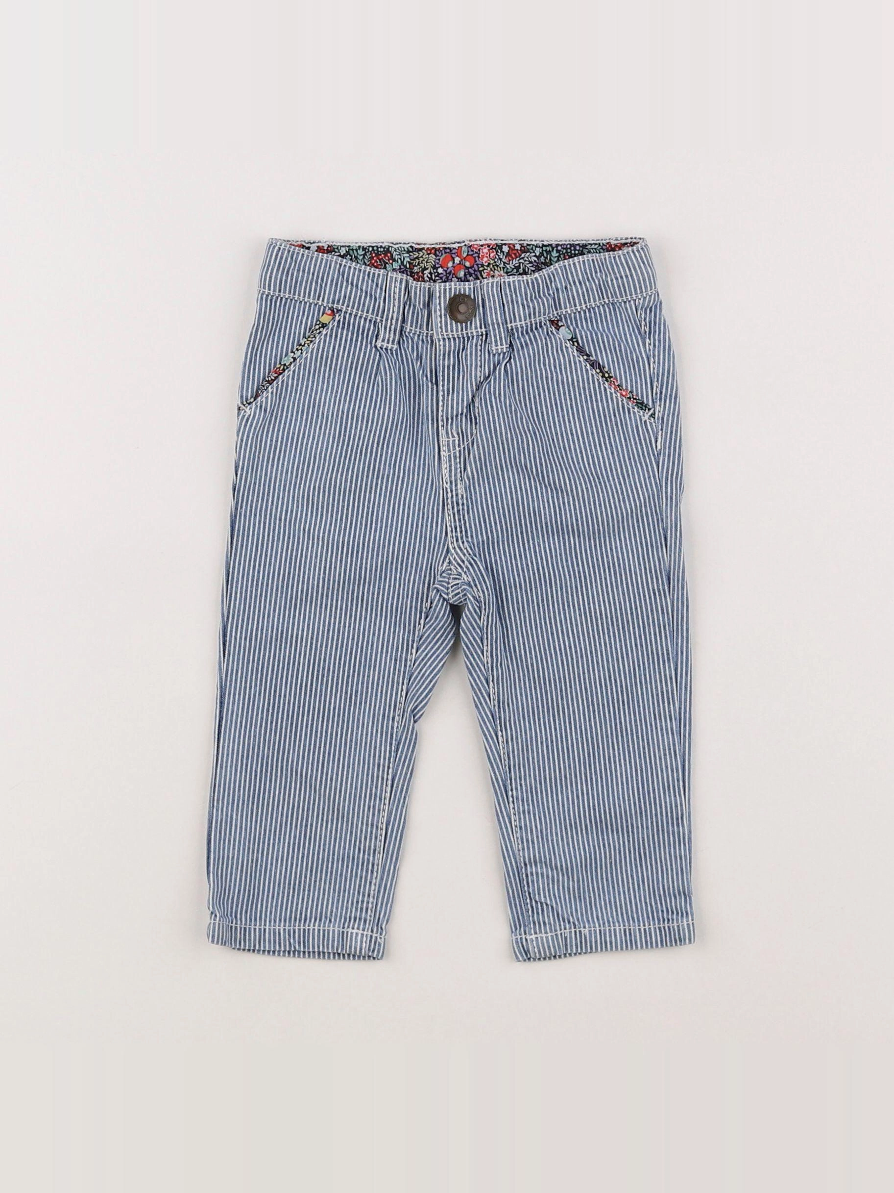 Cyrillus - pantalon bleu - 6 mois